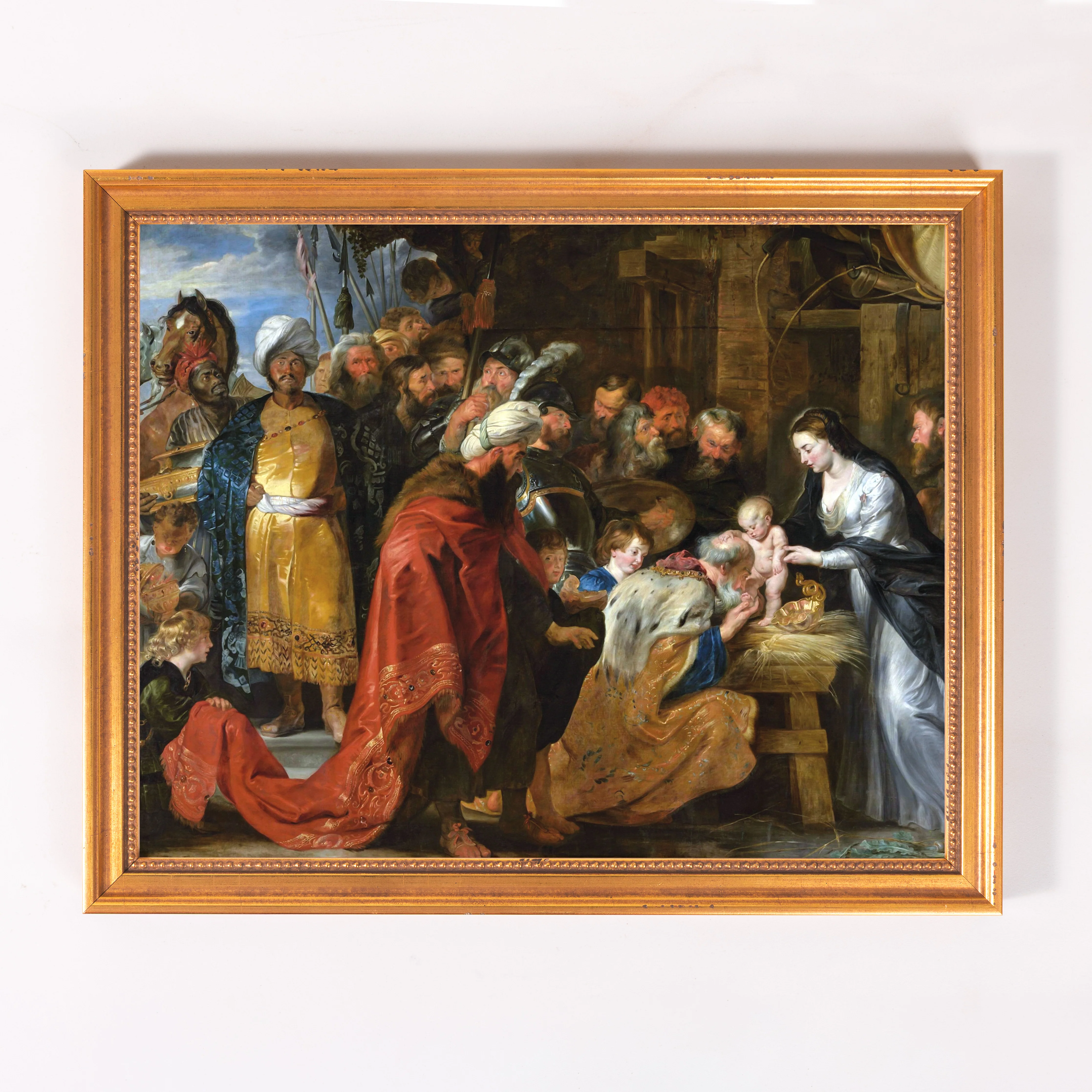 Rubens Lyon Adoration of the Magi Framed Canvas - Sacred Classics Collection