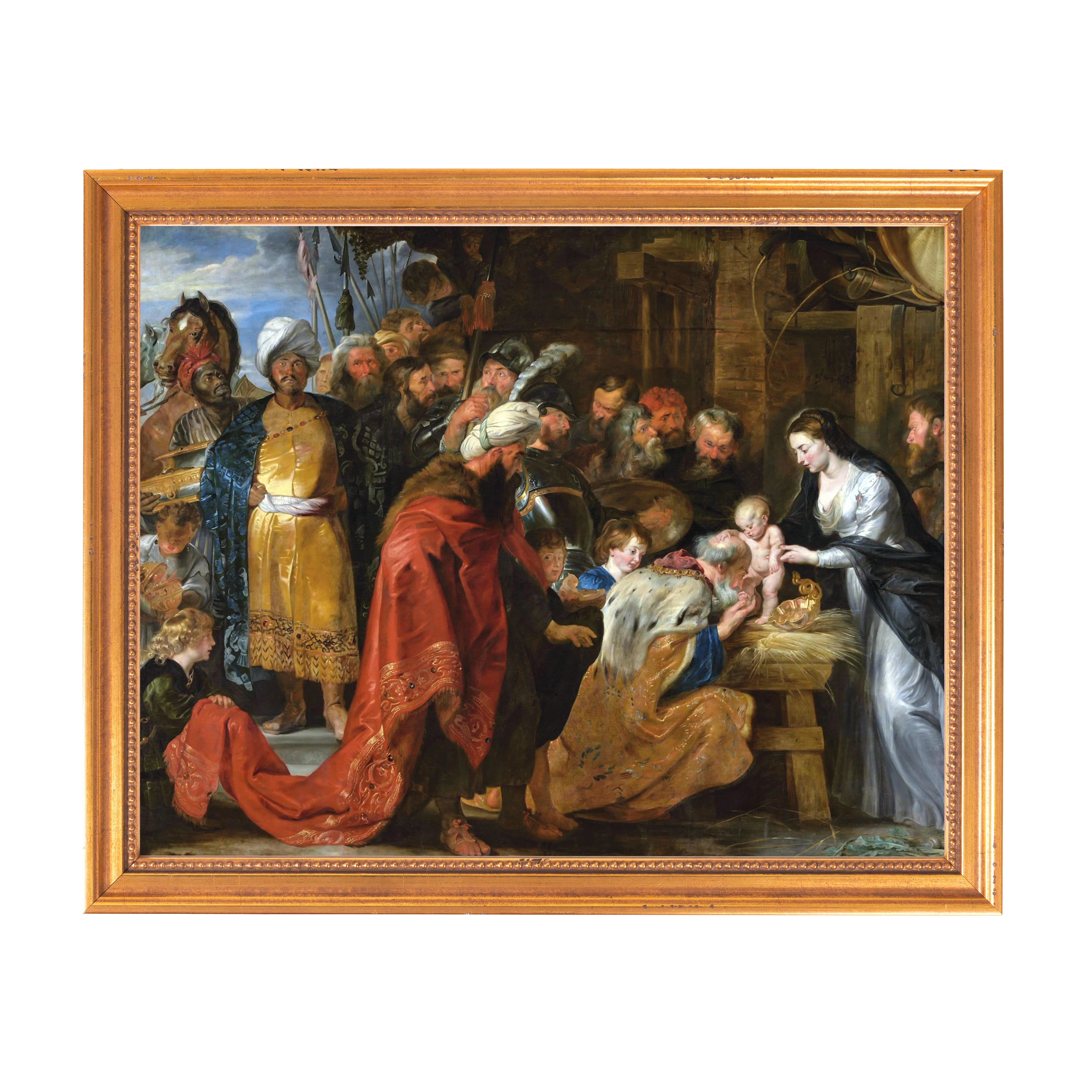 Rubens Lyon Adoration of the Magi Framed Canvas - Sacred Classics Collection - Image 8
