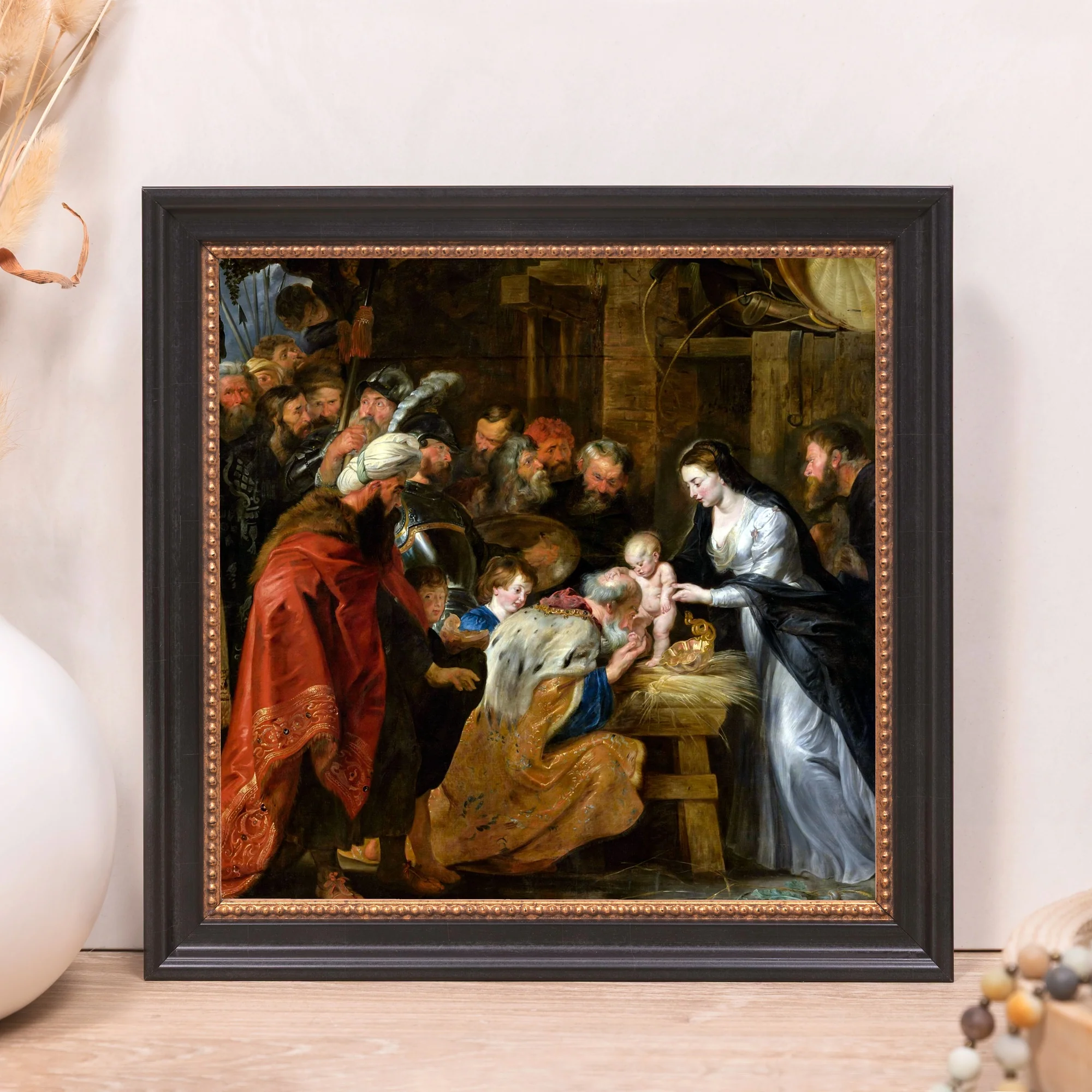 Rubens Lyon Adoration of the Magi Framed Canvas - Sacred Mini Collection - Image 11