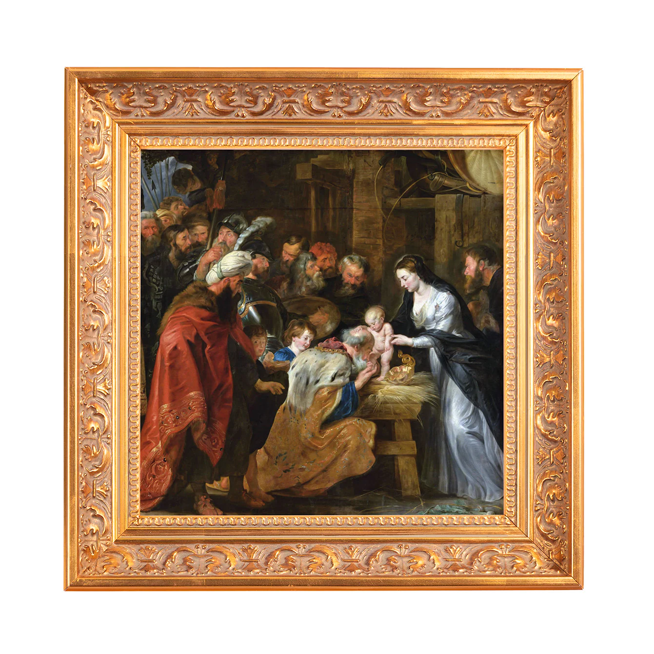 Rubens Lyon Adoration of the Magi Framed Canvas - Sacred Mini Collection - Image 3
