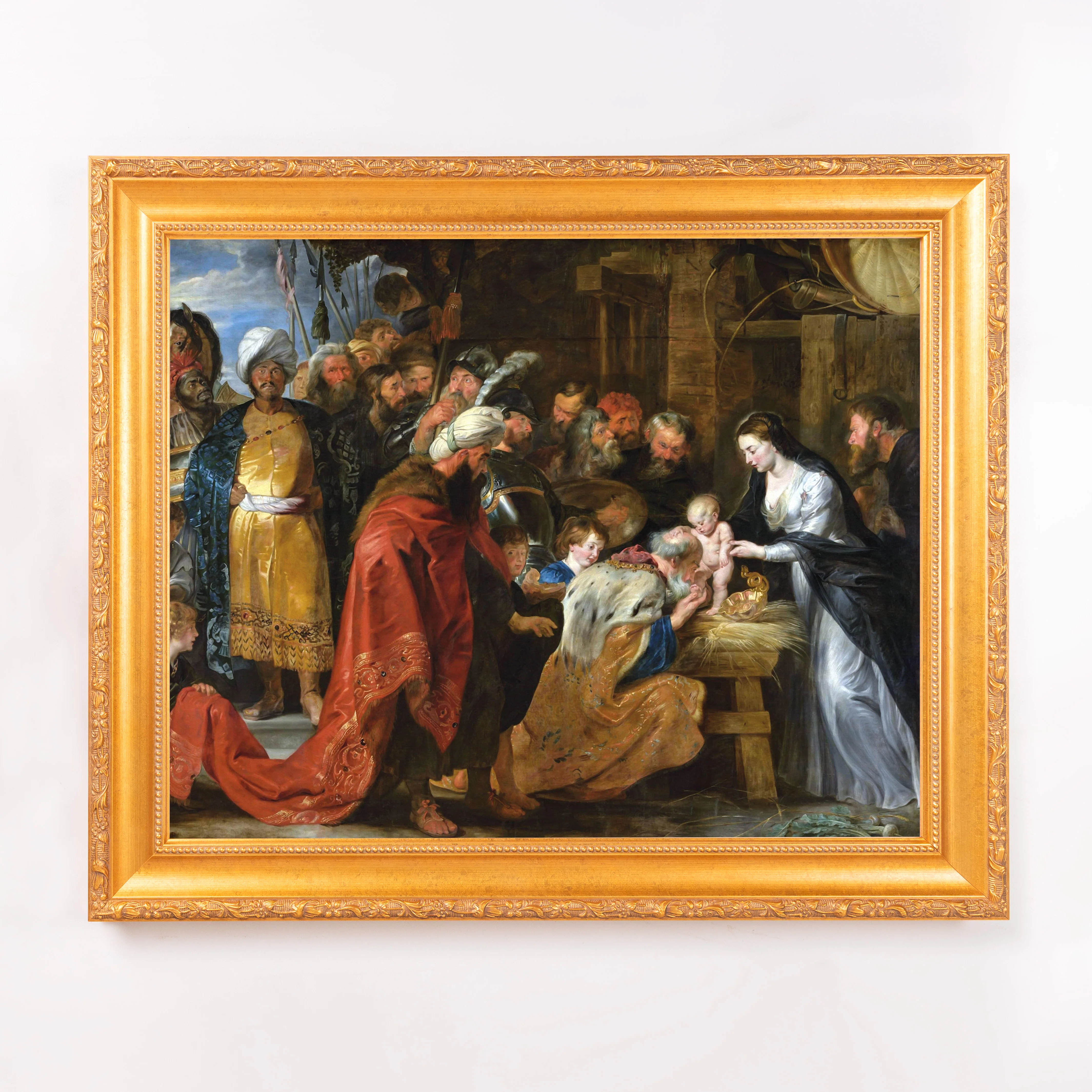 Rubens Lyon Adoration of the Magi Framed Canvas - Sacred Signature Collection - Image 5