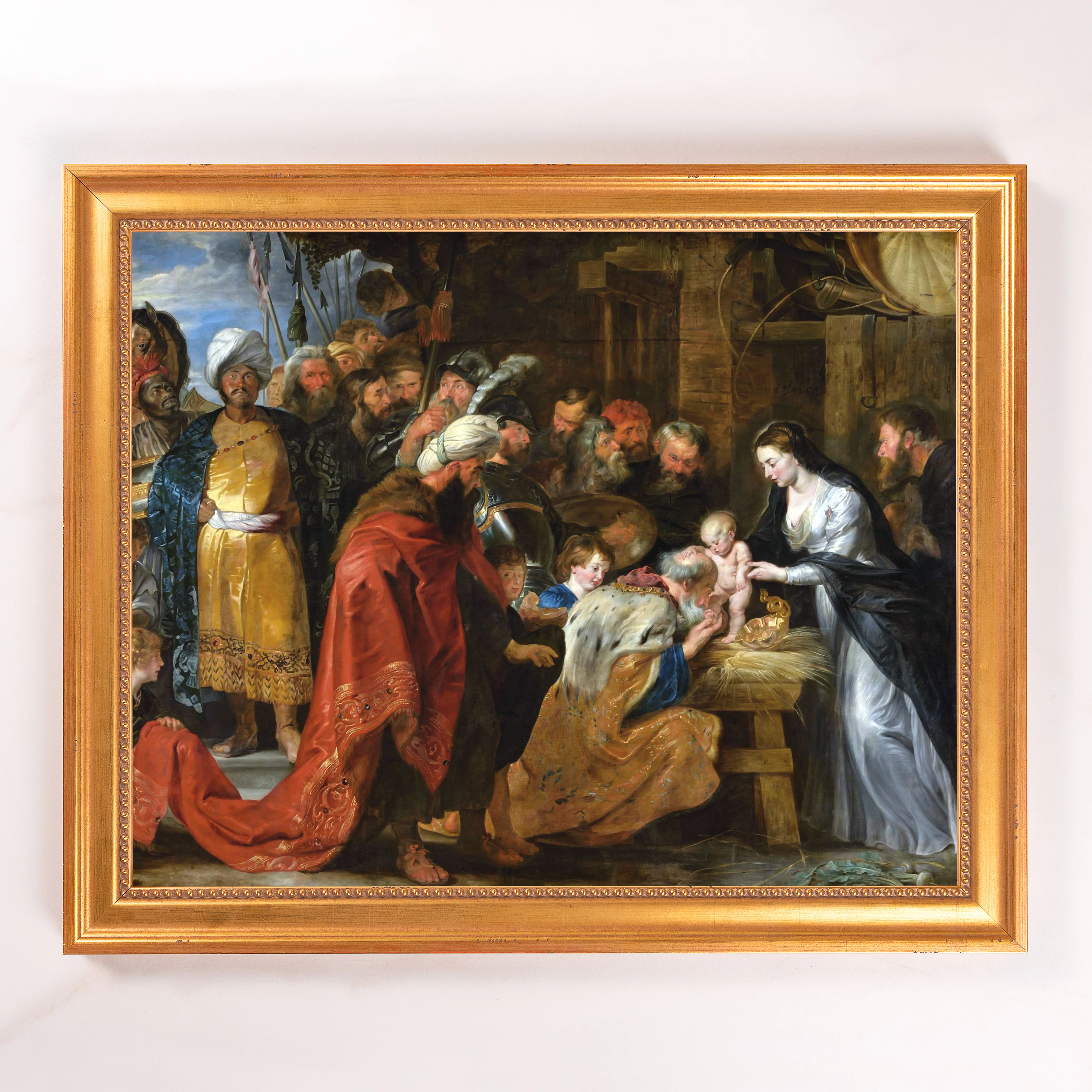 Rubens Lyon Adoration of the Magi Framed Canvas - Sacred Signature Collection - Image 8