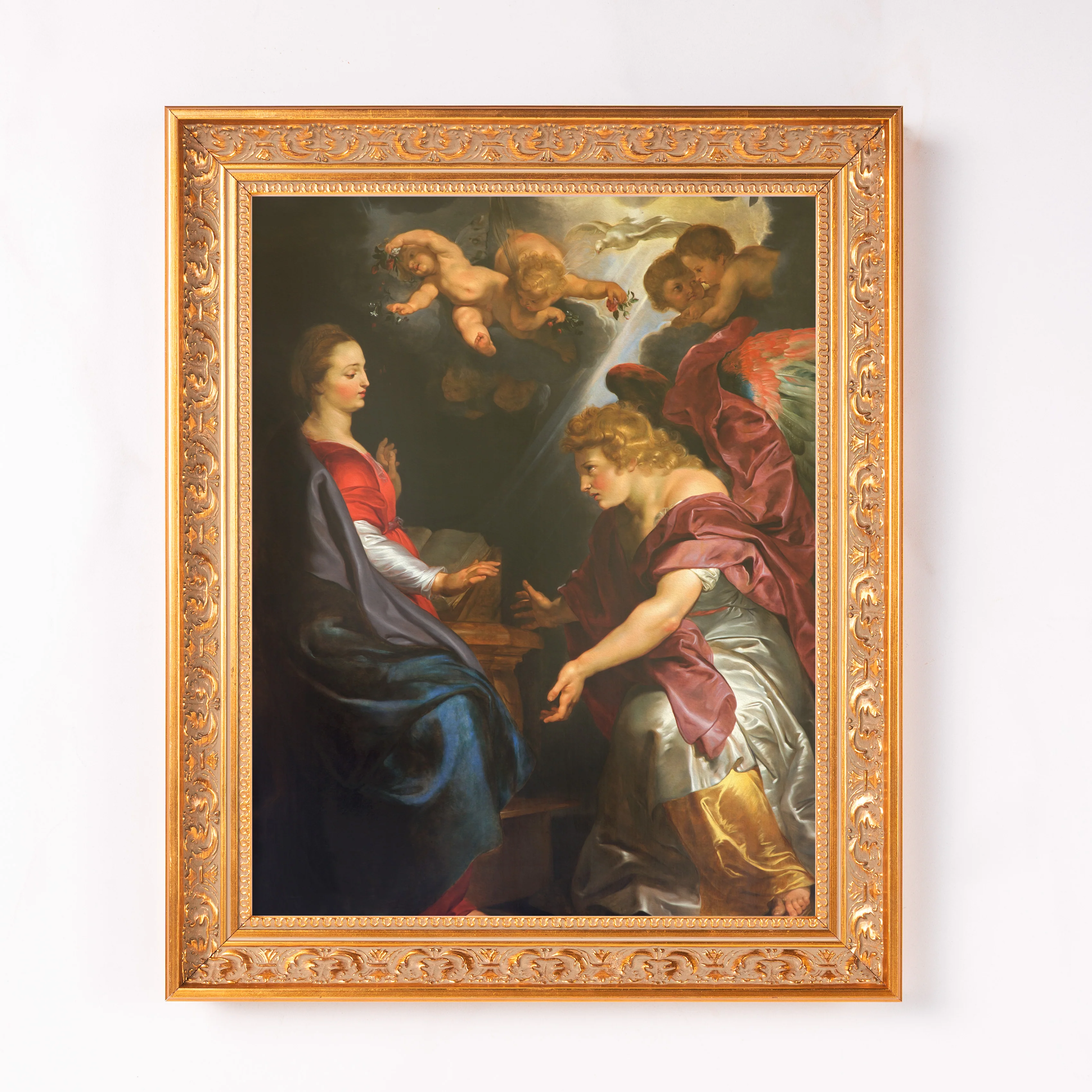 Ruben's The Annunciation Framed Canvas - Sacred Classics Collection - Image 2