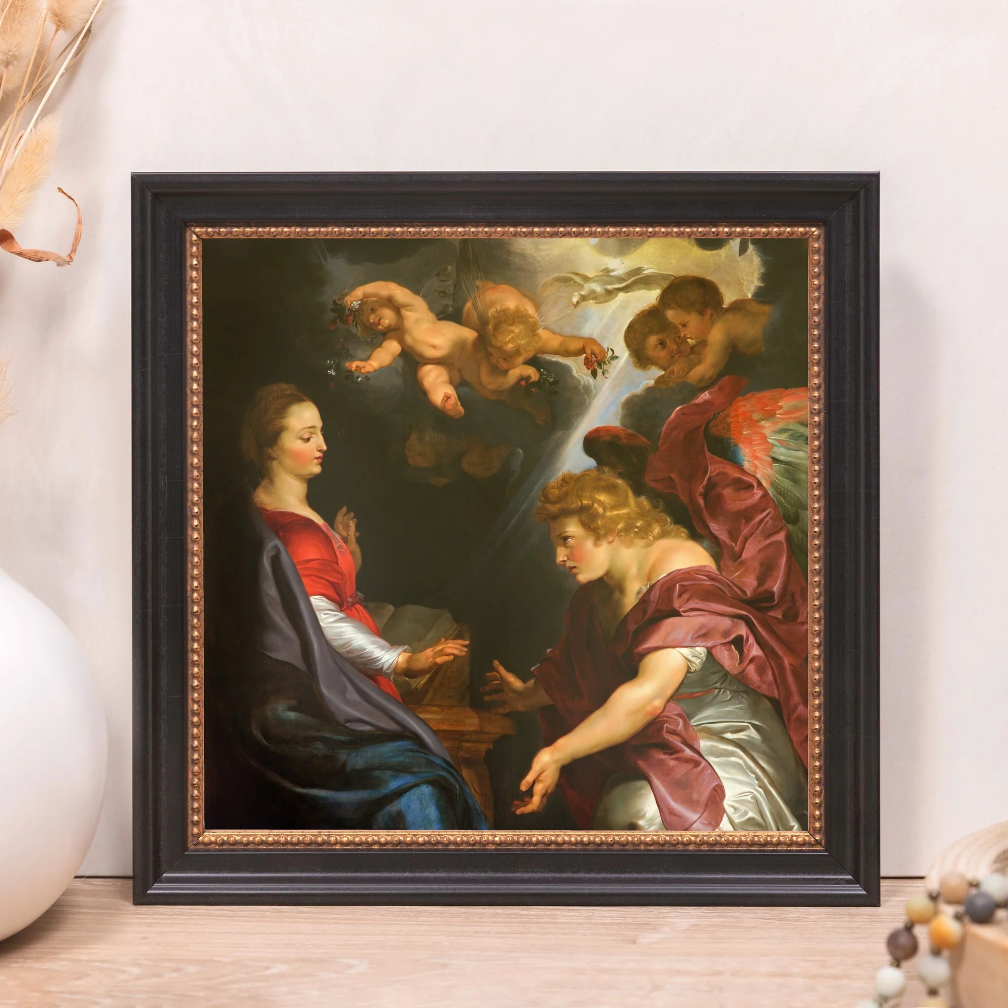 Ruben's The Annunciation Framed Canvas - Sacred Mini Collection - Image 11