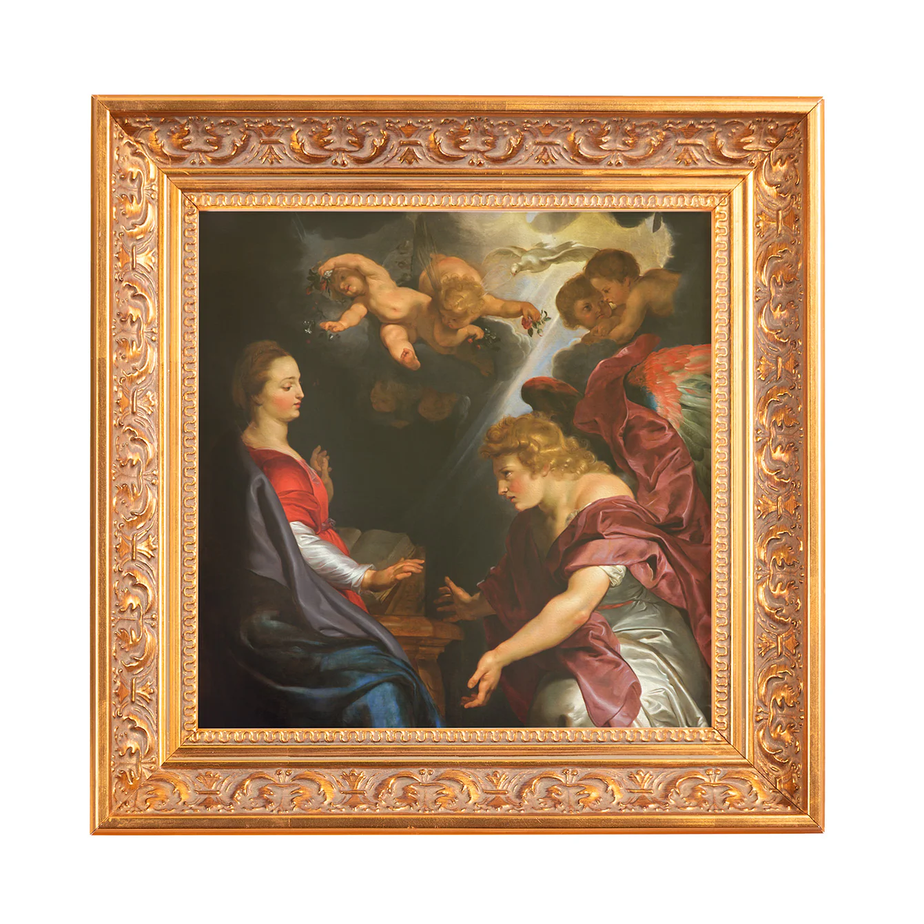 Ruben's The Annunciation Framed Canvas - Sacred Mini Collection - Image 3