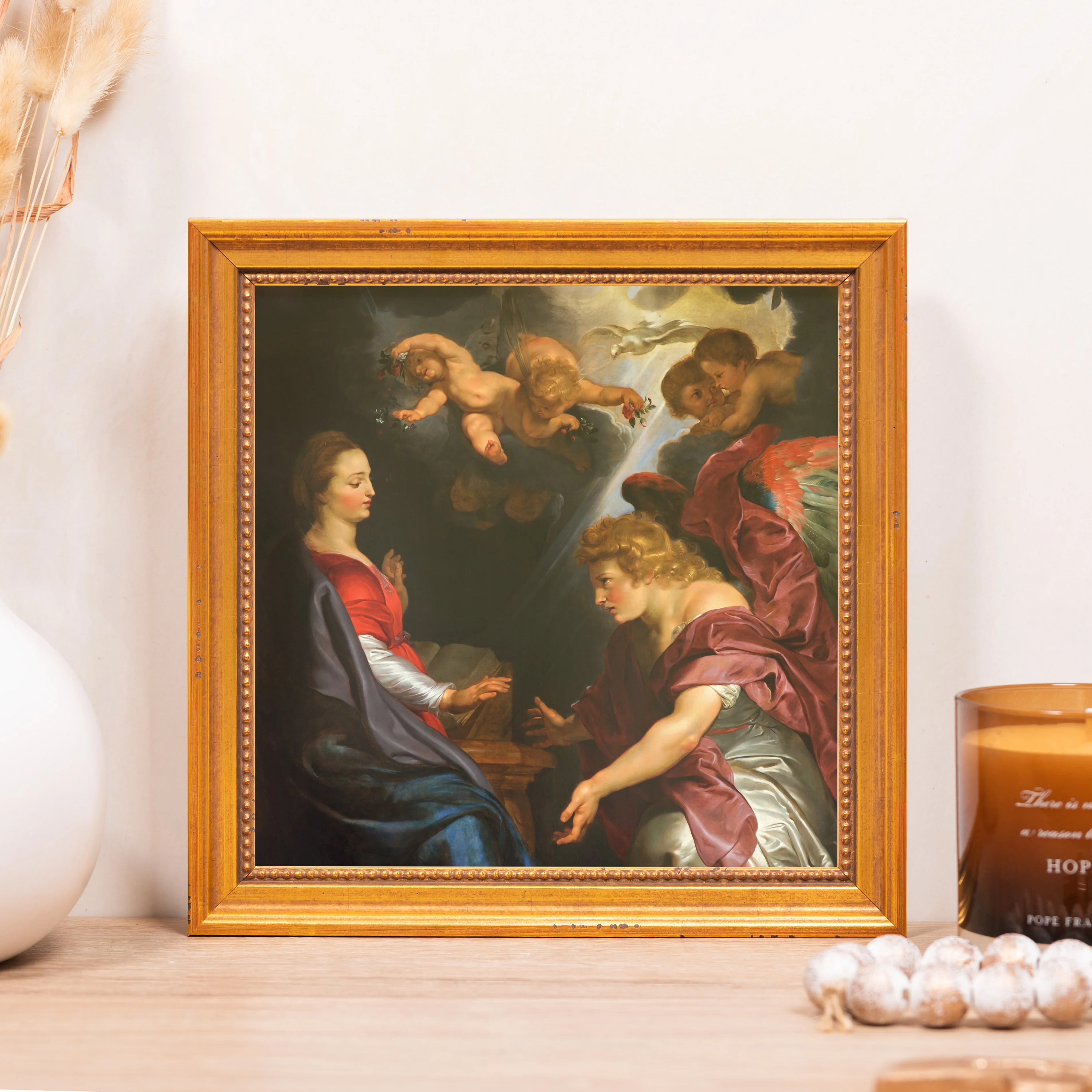 Ruben's The Annunciation Framed Canvas - Sacred Mini Collection - Image 5