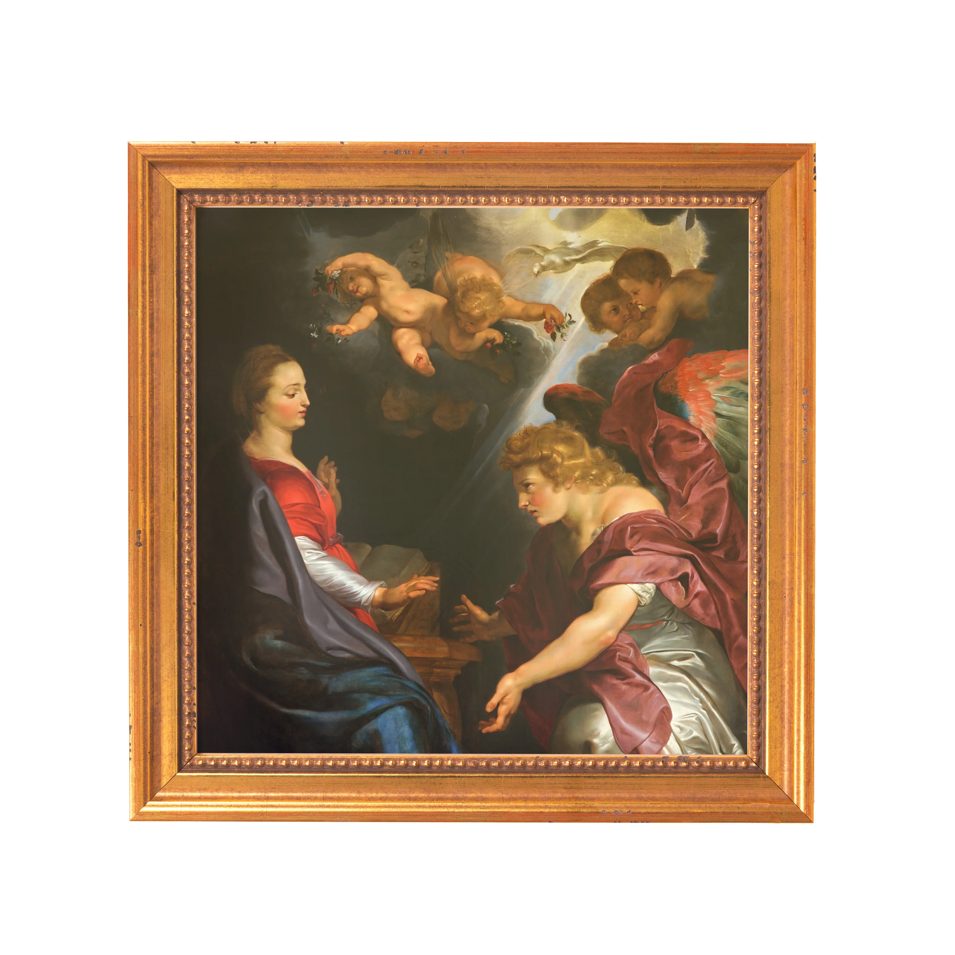 Ruben's The Annunciation Framed Canvas - Sacred Mini Collection - Image 7