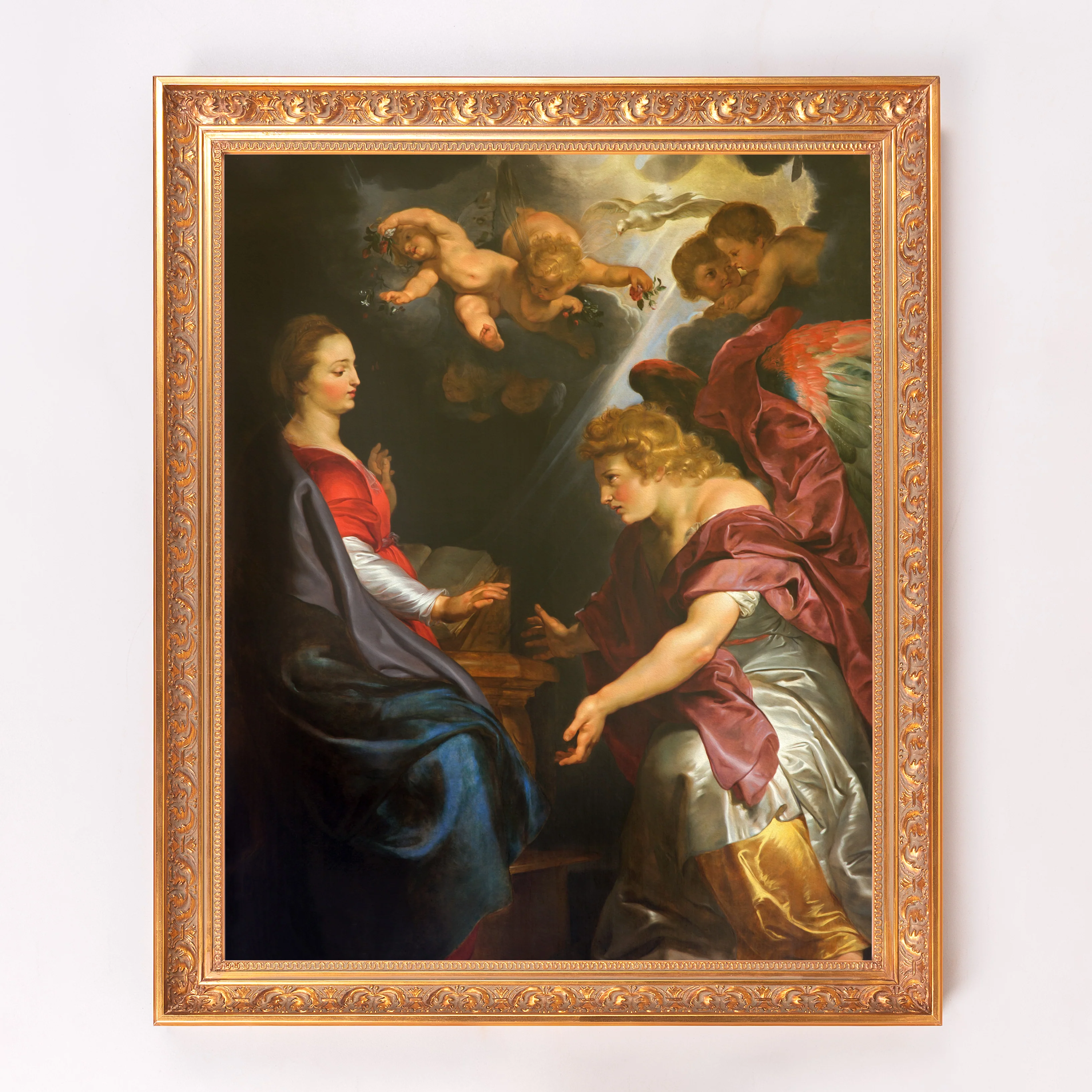 Ruben's The Annunciation Framed Canvas - Sacred Signature Collection - Image 4