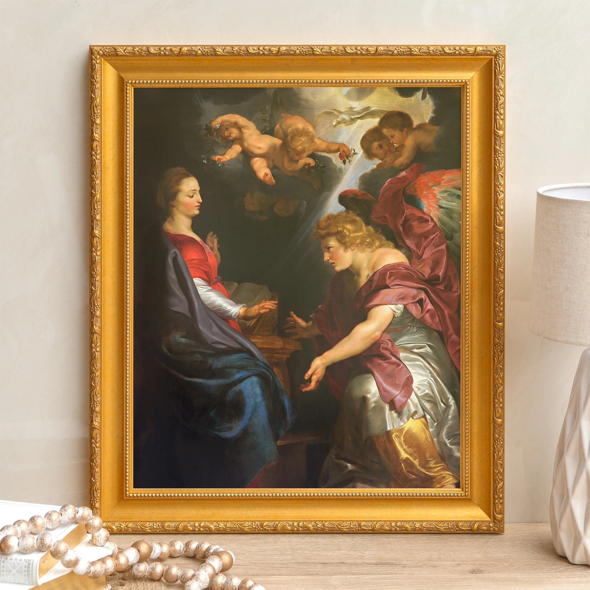 Ruben's The Annunciation Framed Canvas - Sacred Signature Collection - Image 6