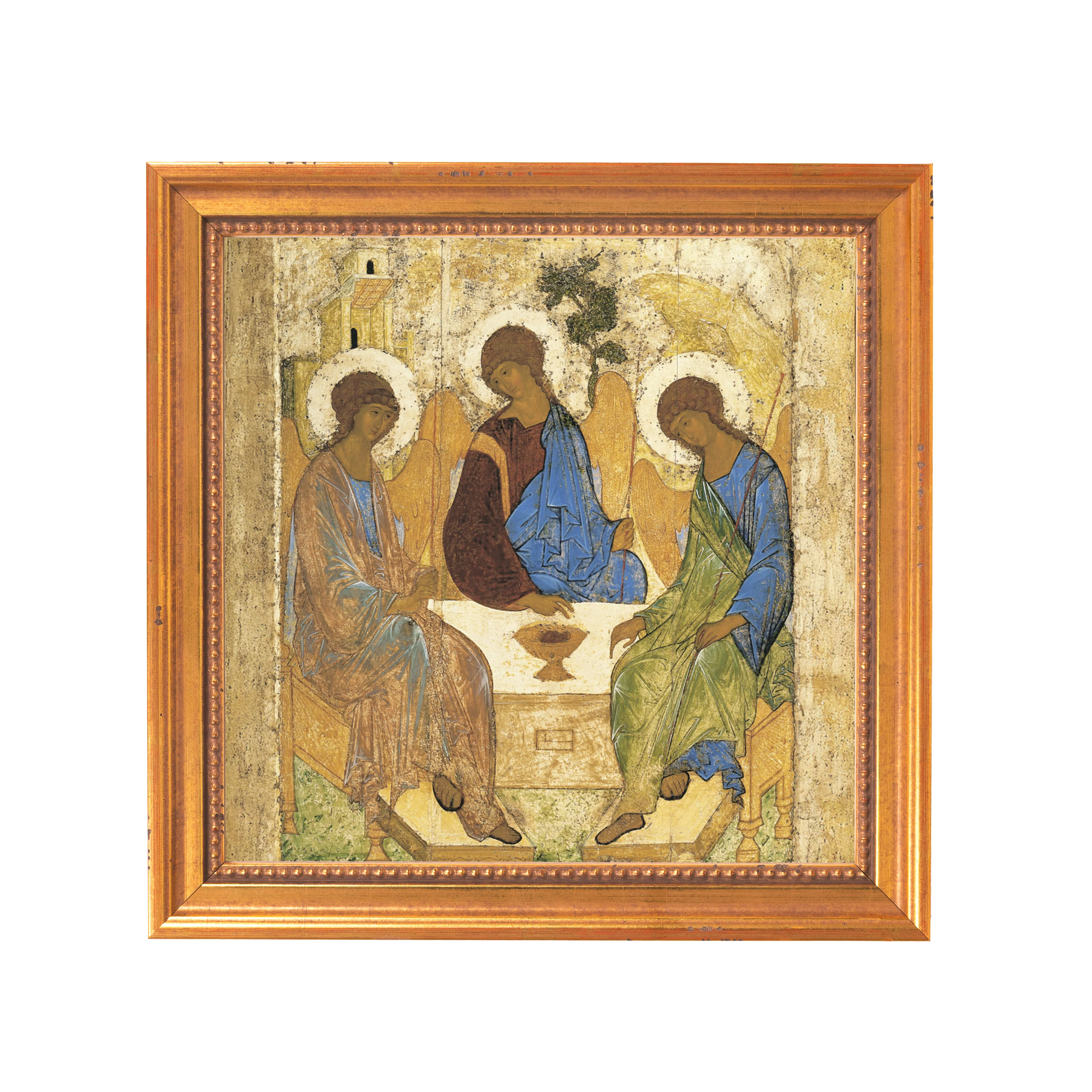 Rublev's Icon of the Trinity Framed Canvas - Sacred Mini Collection - Image 6
