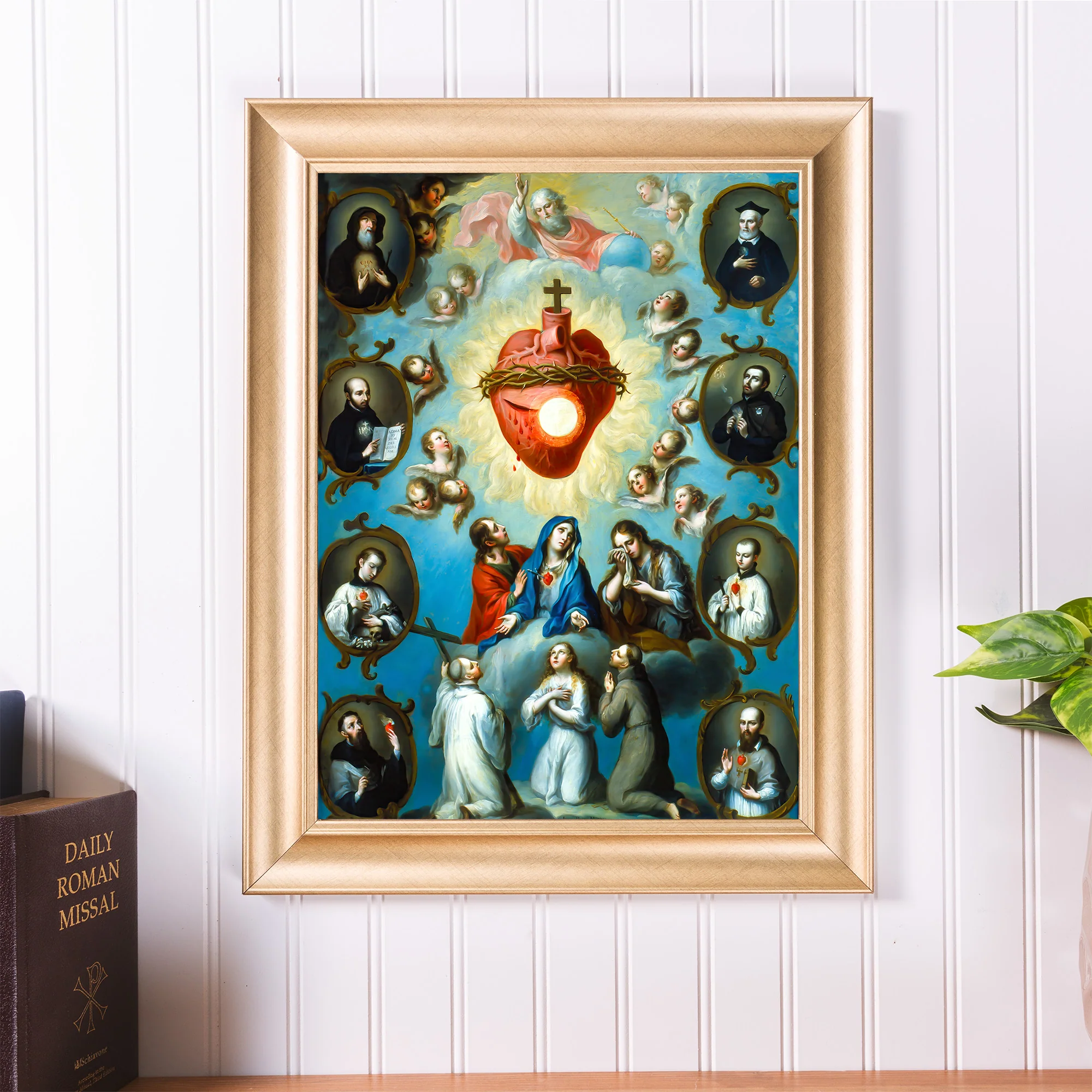 Ruiz The Heart of Jesus Gold Framed Print - Multiple Sizes - Image 4