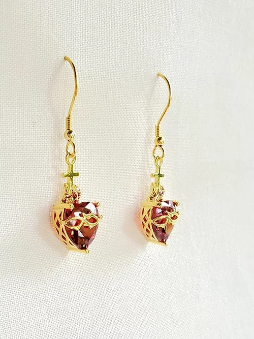 Sacred Heart Dangle Earrings