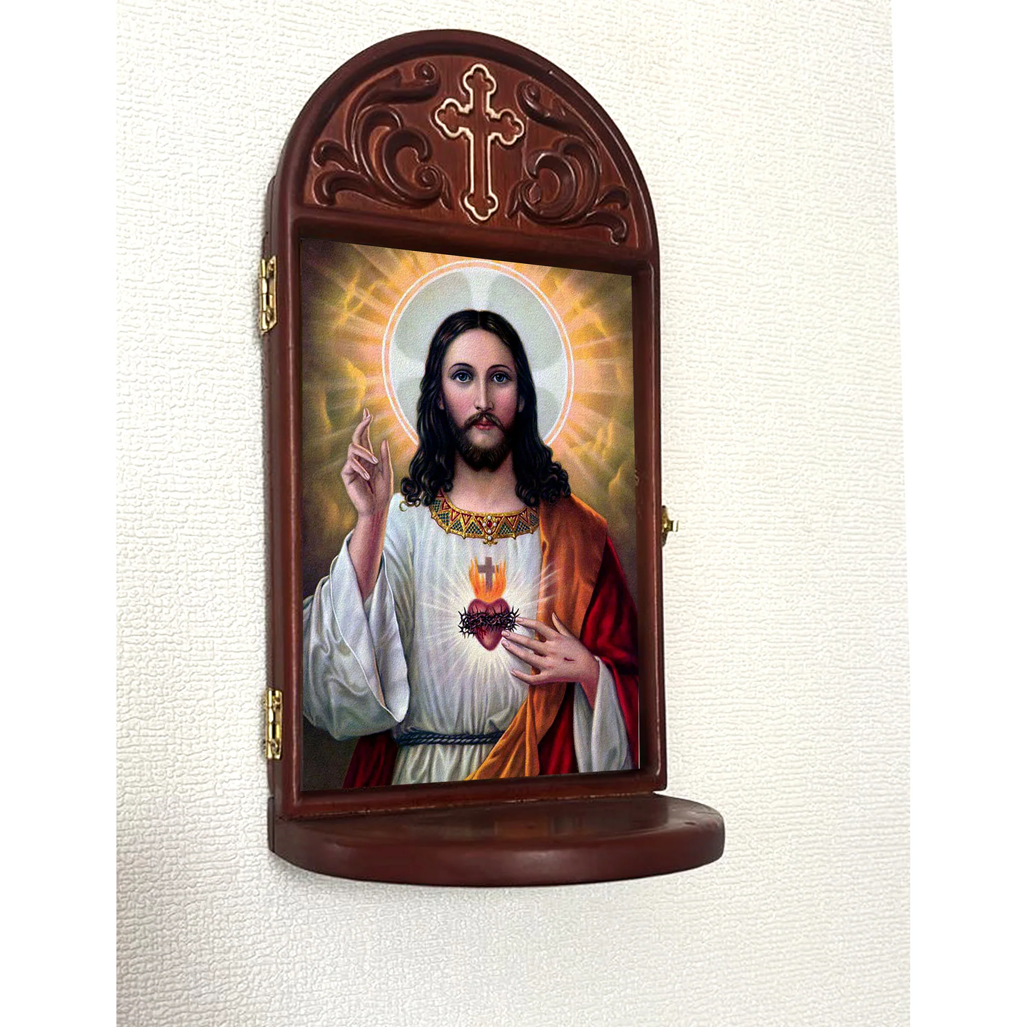 Sacred Heart Devotional Plaque with Stand - Image 2