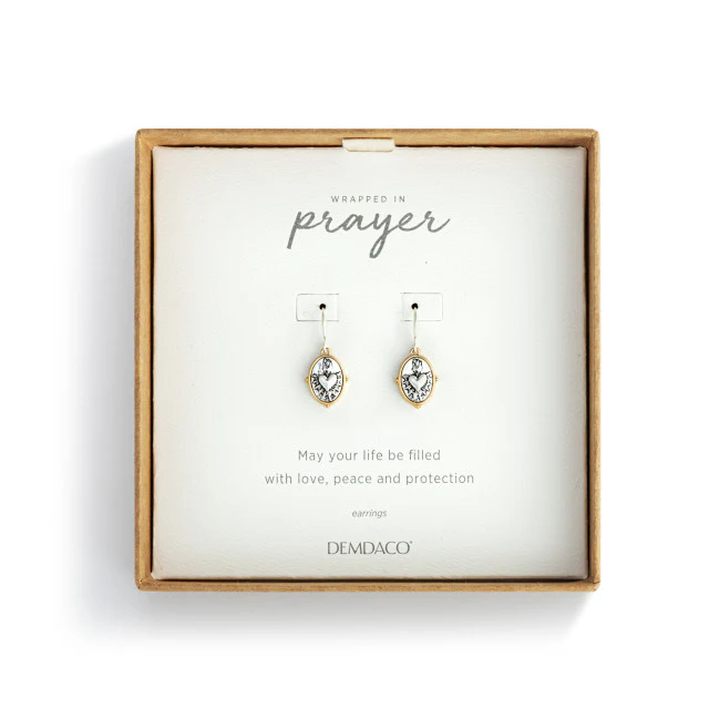 Sacred Heart Framed Pendant Earrings - Image 7
