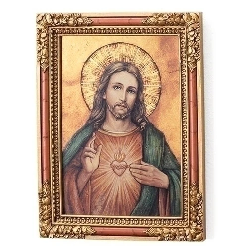 Sacred Heart Framed Wall Plaque - Image 3