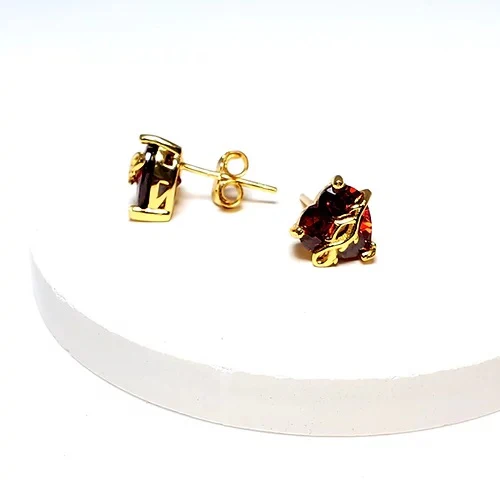 Sacred Heart Gemstone Earrings