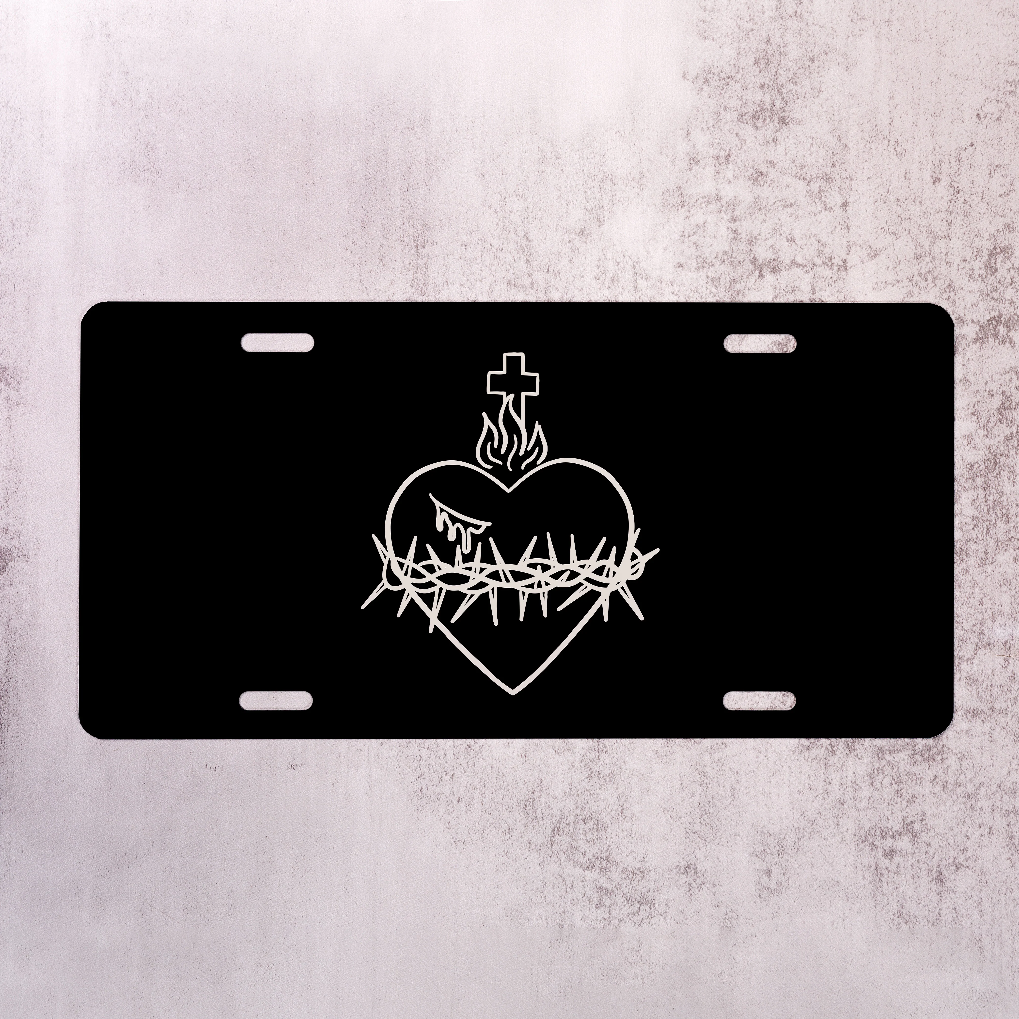Sacred Heart License Plate - Image 2
