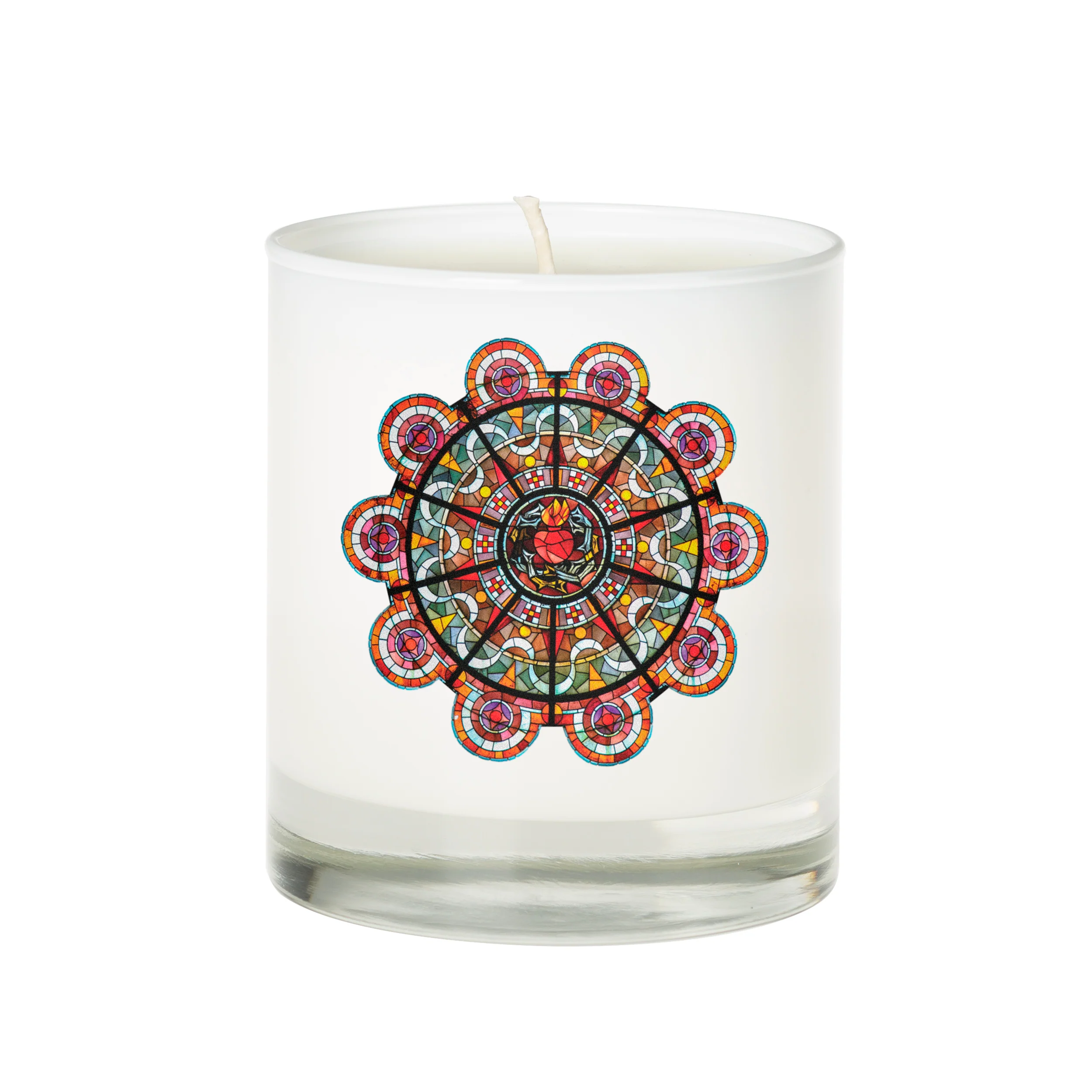 Sacred Heart Montmartre Stained Glass Candle - Image 4