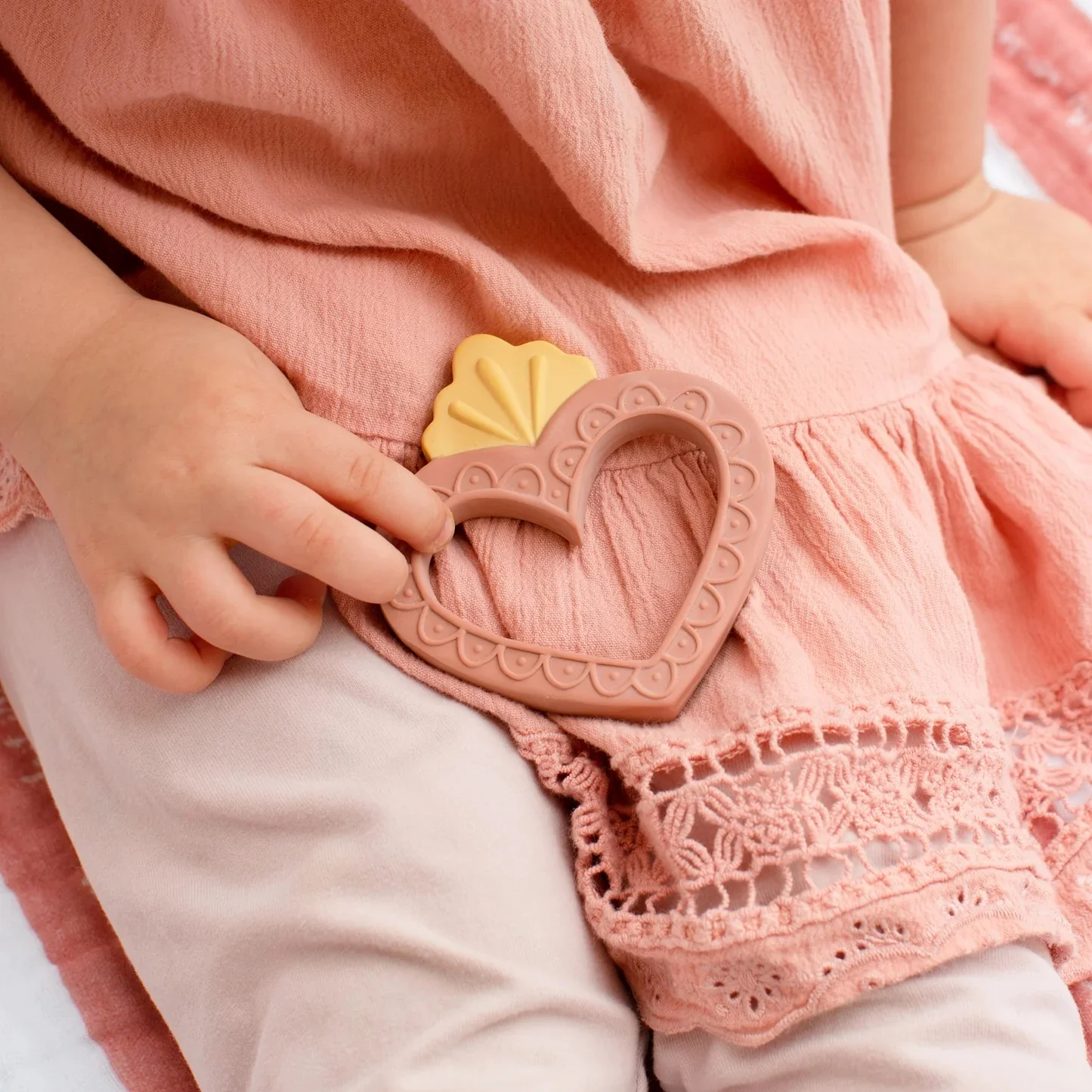 Sacred Heart Natural Rubber Teether - Image 3