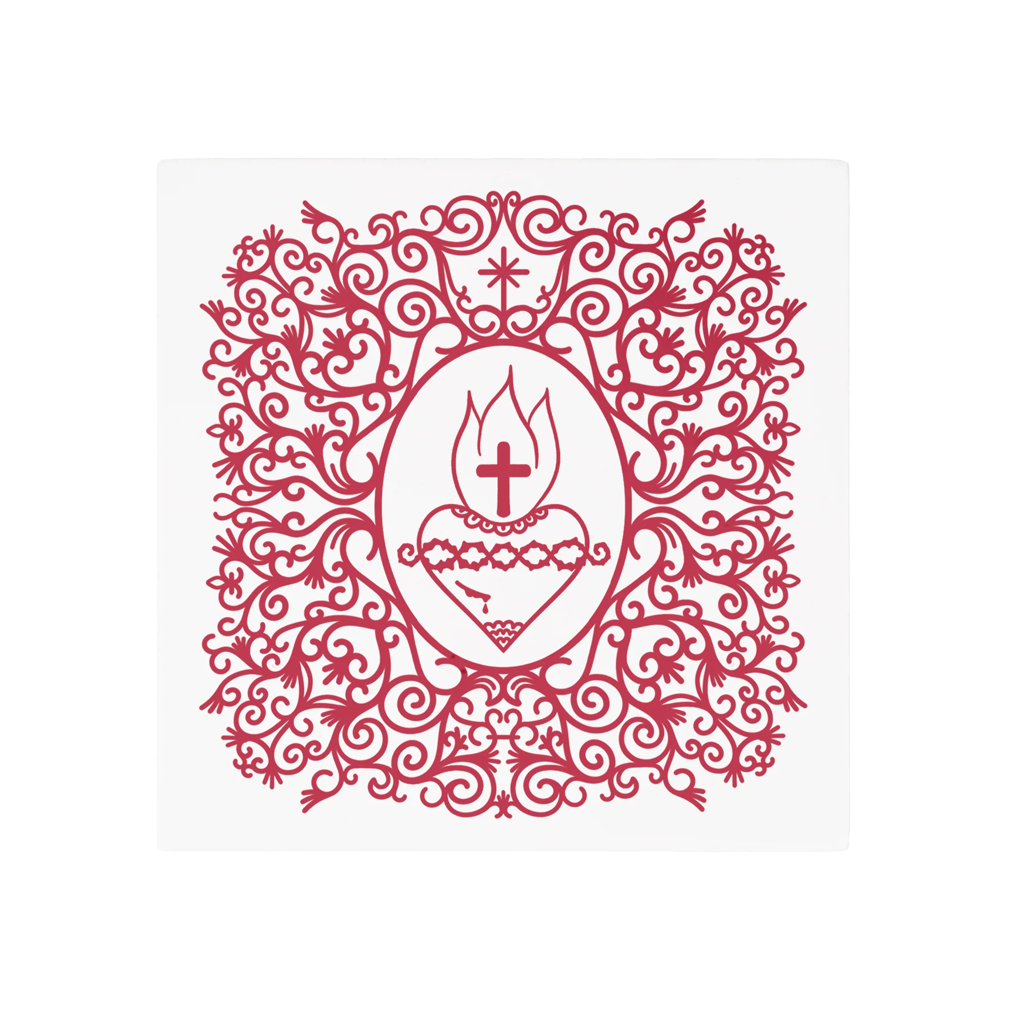 Sacred Heart of Jesus Filigree Block - Image 3