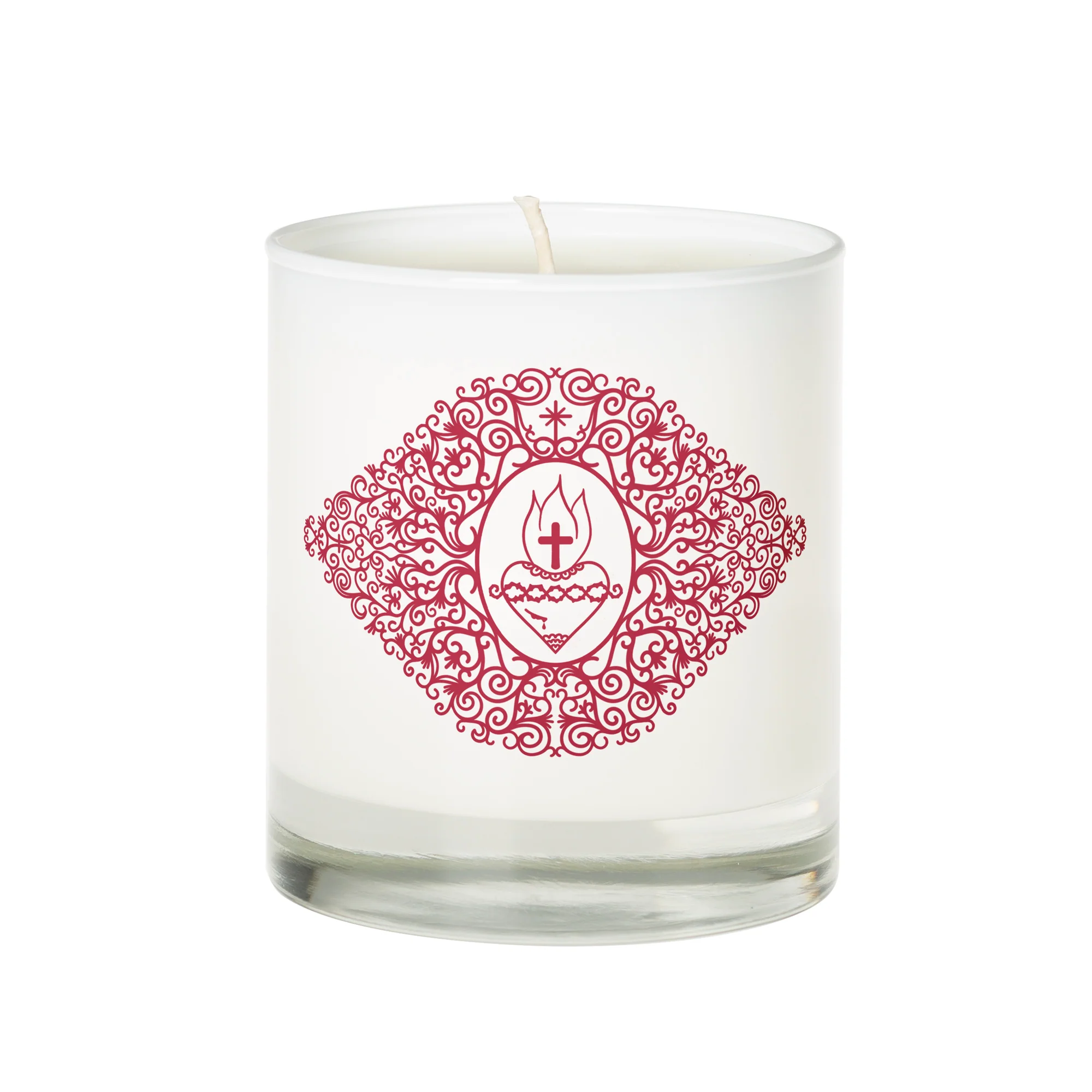 Sacred Heart of Jesus Filigree Candle - Image 2