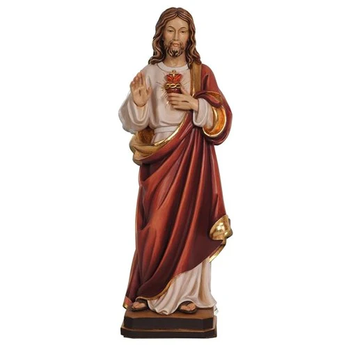 Sacred Heart of Jesus Hand Made Italian Statue - 12" - Image 2