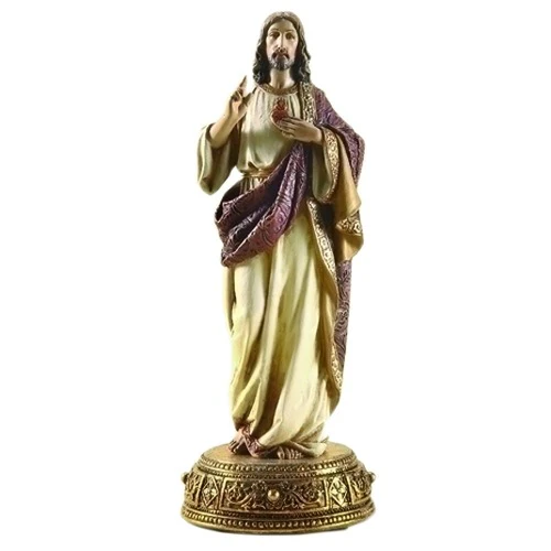 Sacred Heart of Jesus Heavenly Protector Statue 10.25"
