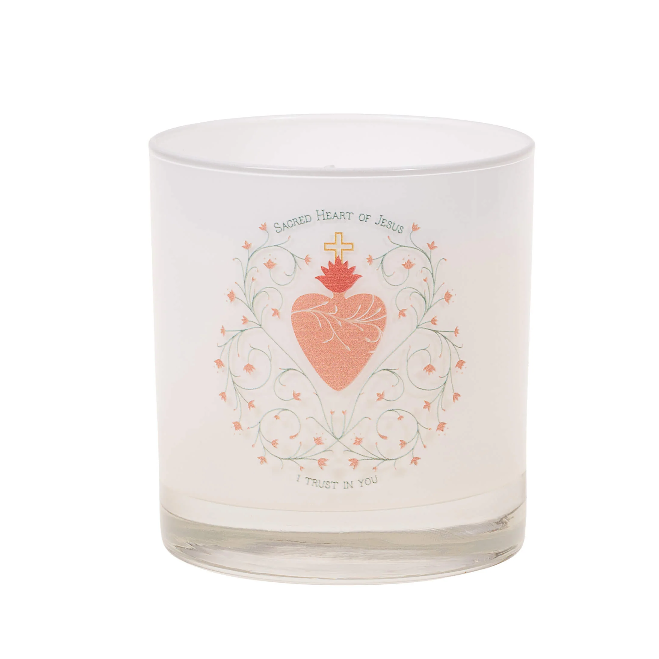 Sacred Heart of Jesus I Trust in You Candle - Image 3