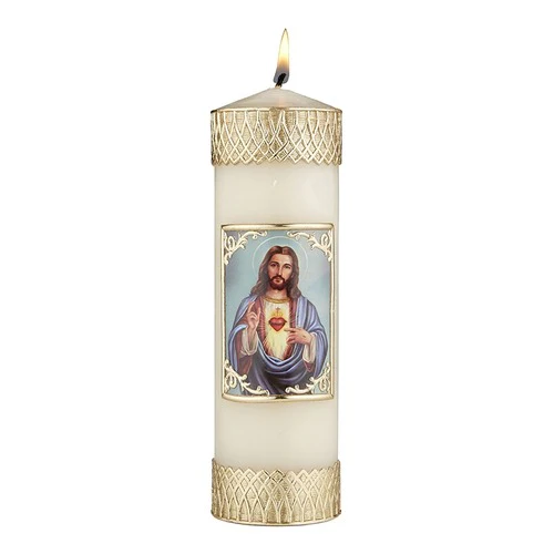 Sacred Heart Pillar Candle