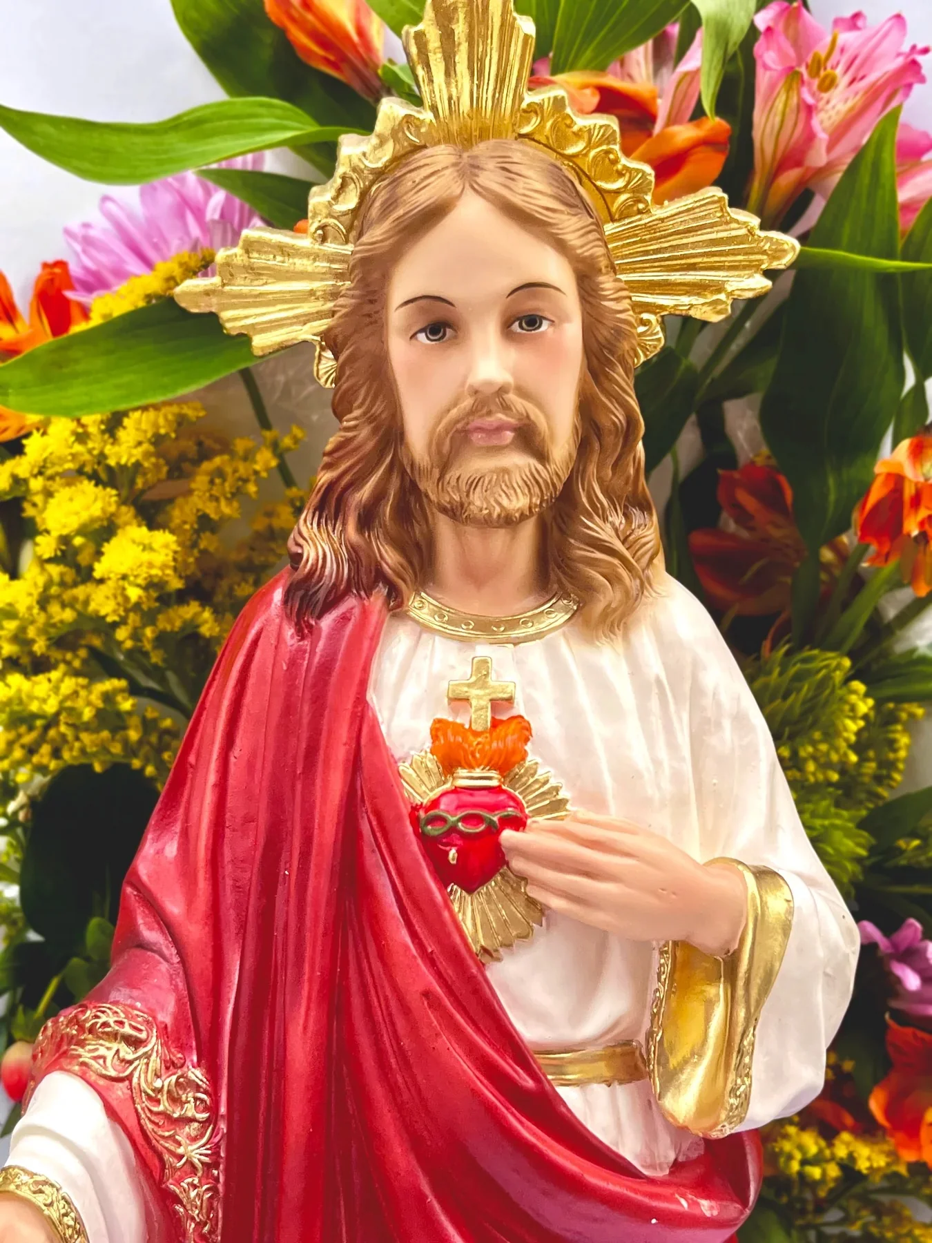 Sacred Heart Statue - Multiple Sizes - Image 5