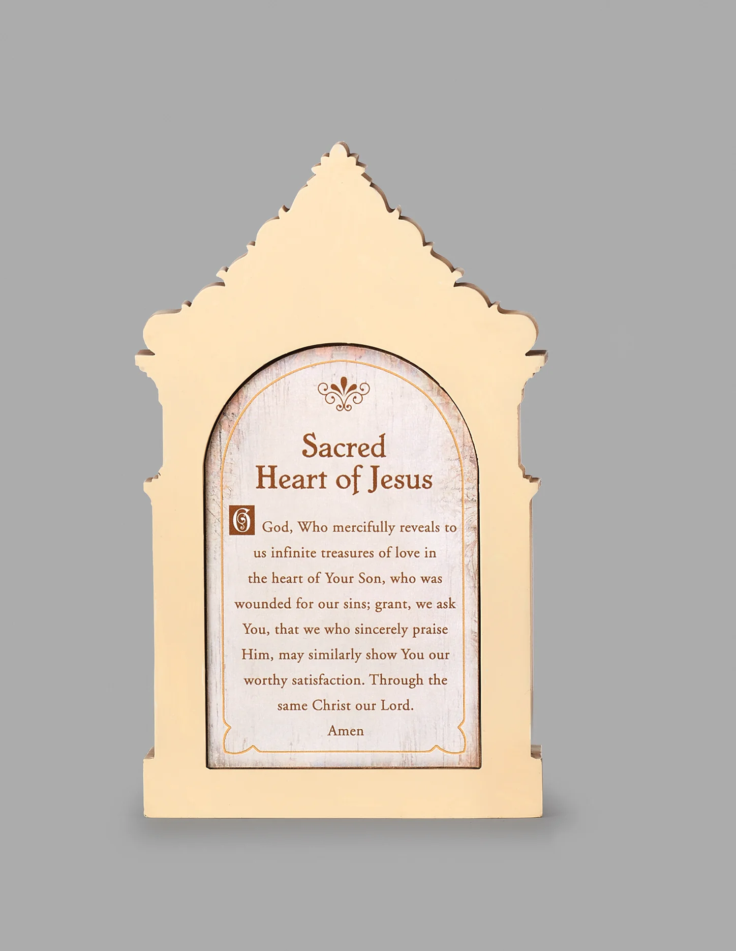 Sacred Heart Table Top Shrine - 6.25" - Image 2