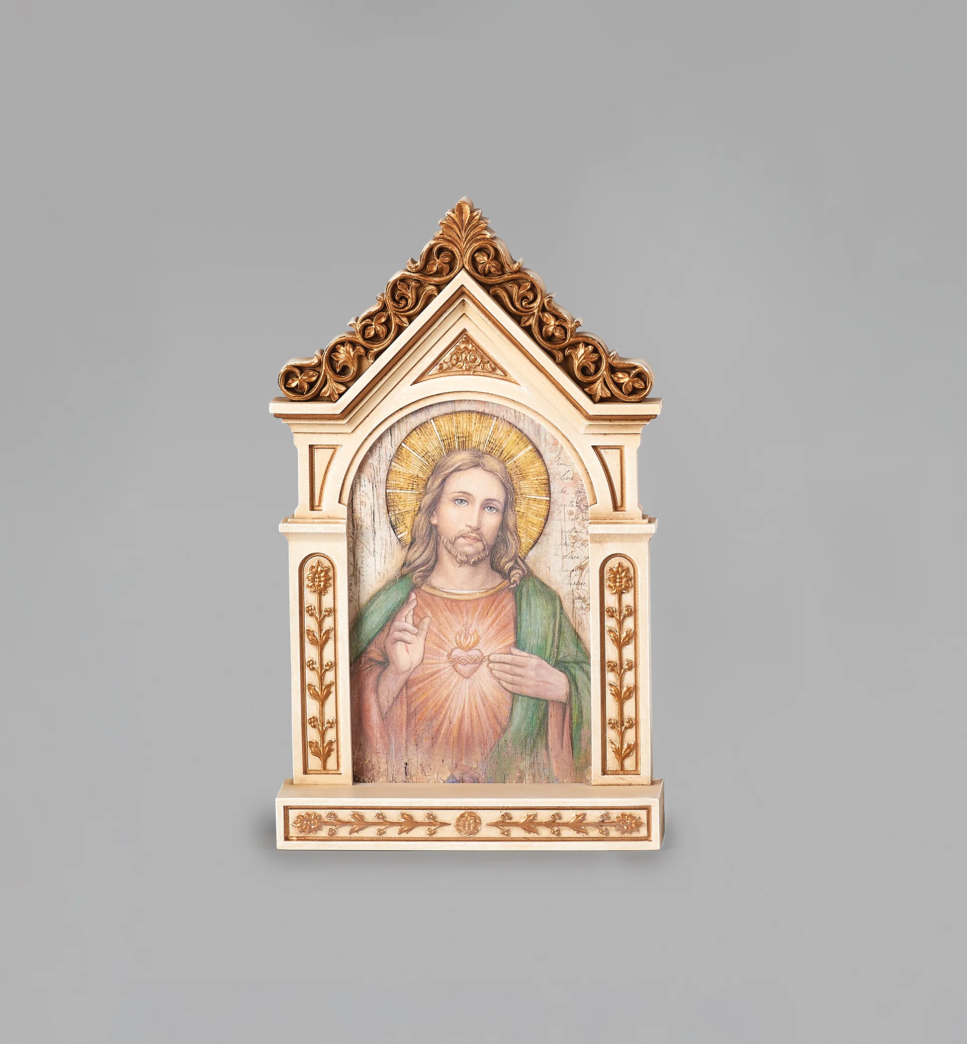 Sacred Heart Table Top Shrine - 6.25" - Image 3