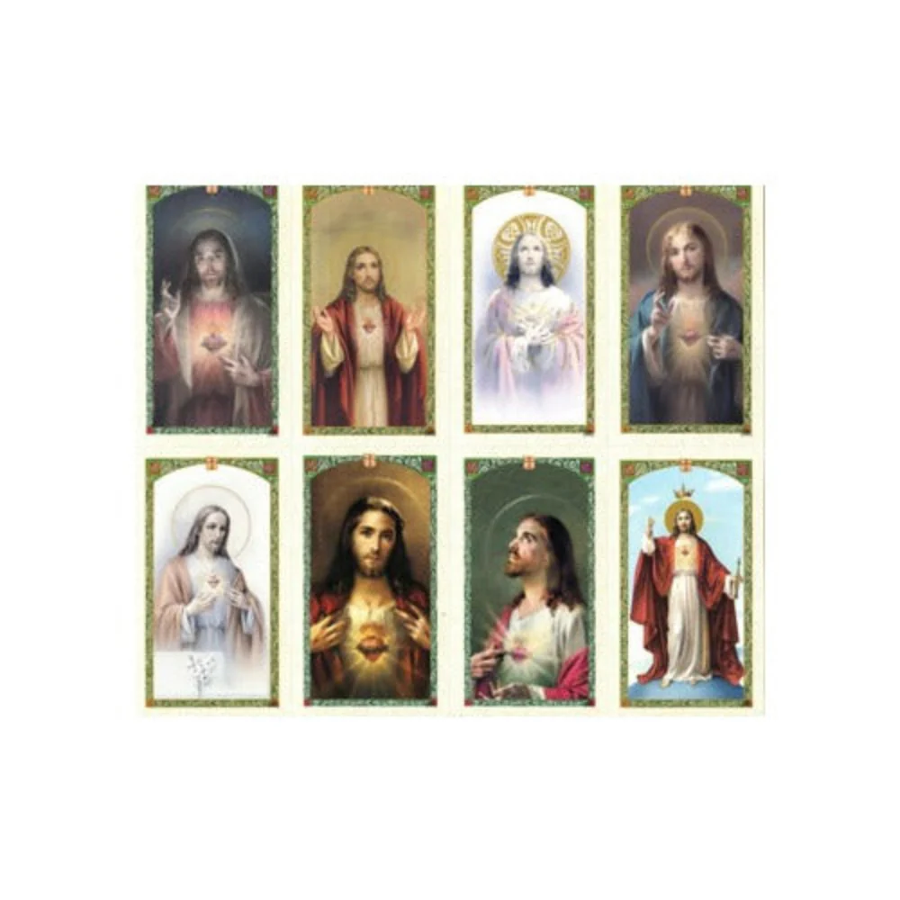 Laminated Sacred Hearts Assorted Personalized Prayer Card (Priced Per Card)