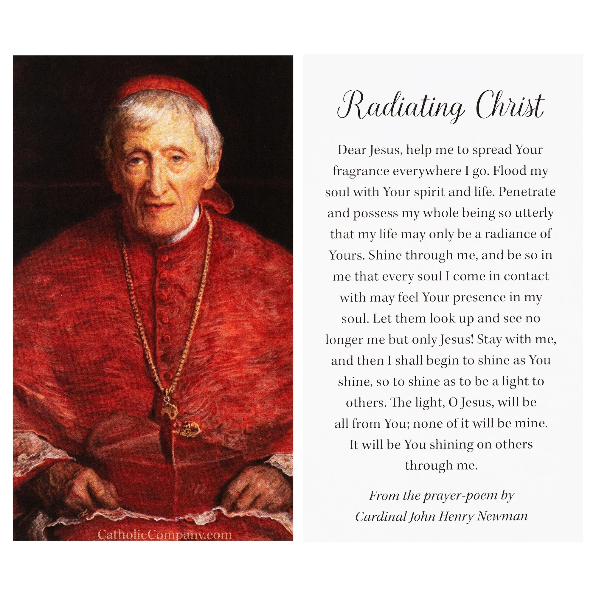 Saint John Newman Prayer Card - Image 2