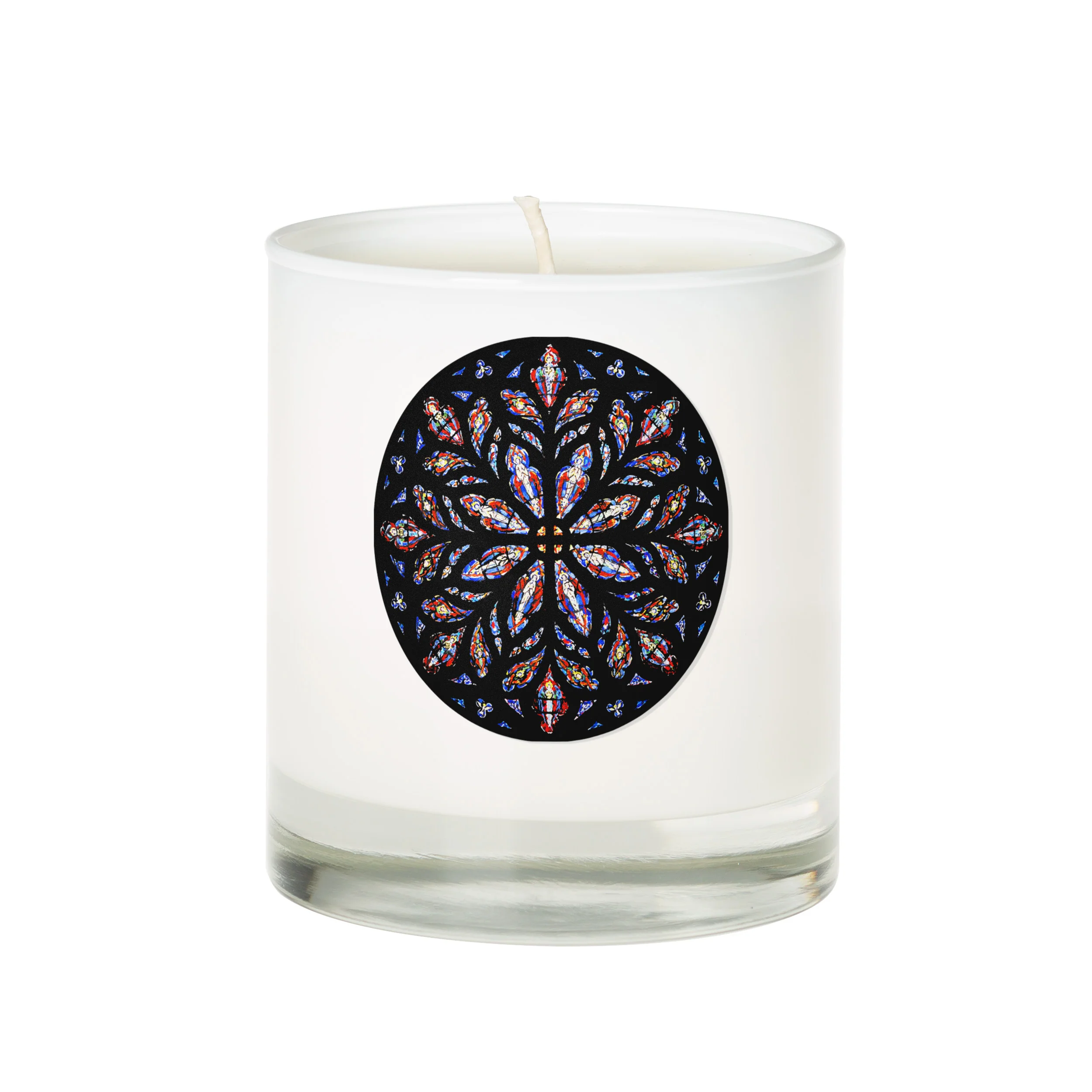 Saint Patrick's Cathedral Stained Glass Window Candle - Image 3