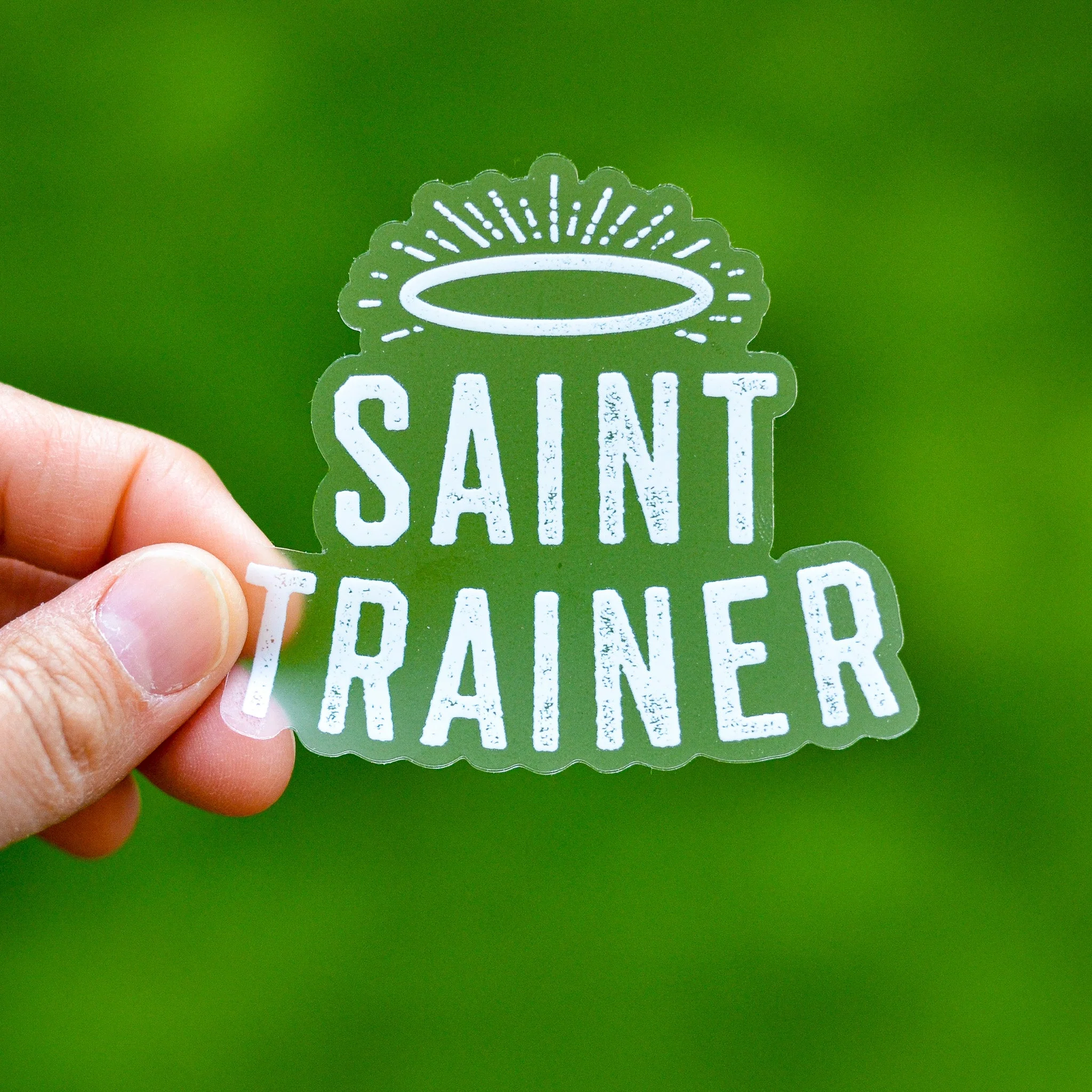 Saint Trainer Vinyl Sticker - Image 3
