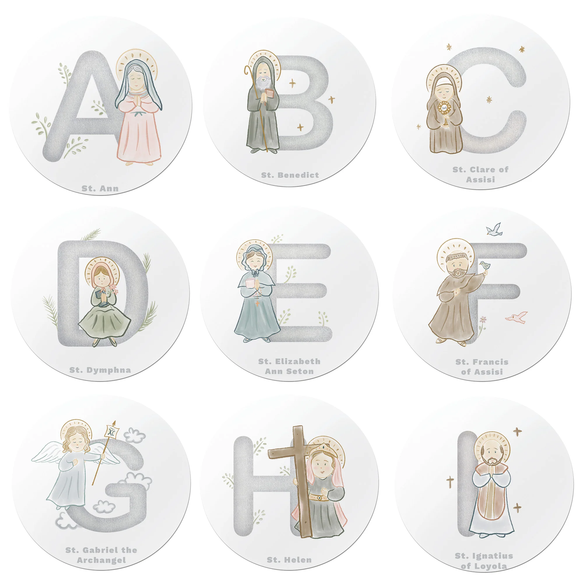 Saints Alphabet Magnet Set - Image 2