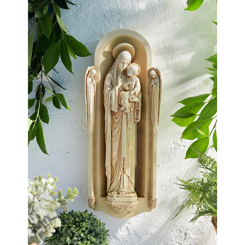 San Benedetto Madonna Garden Plaque - 17.5" - Image 2