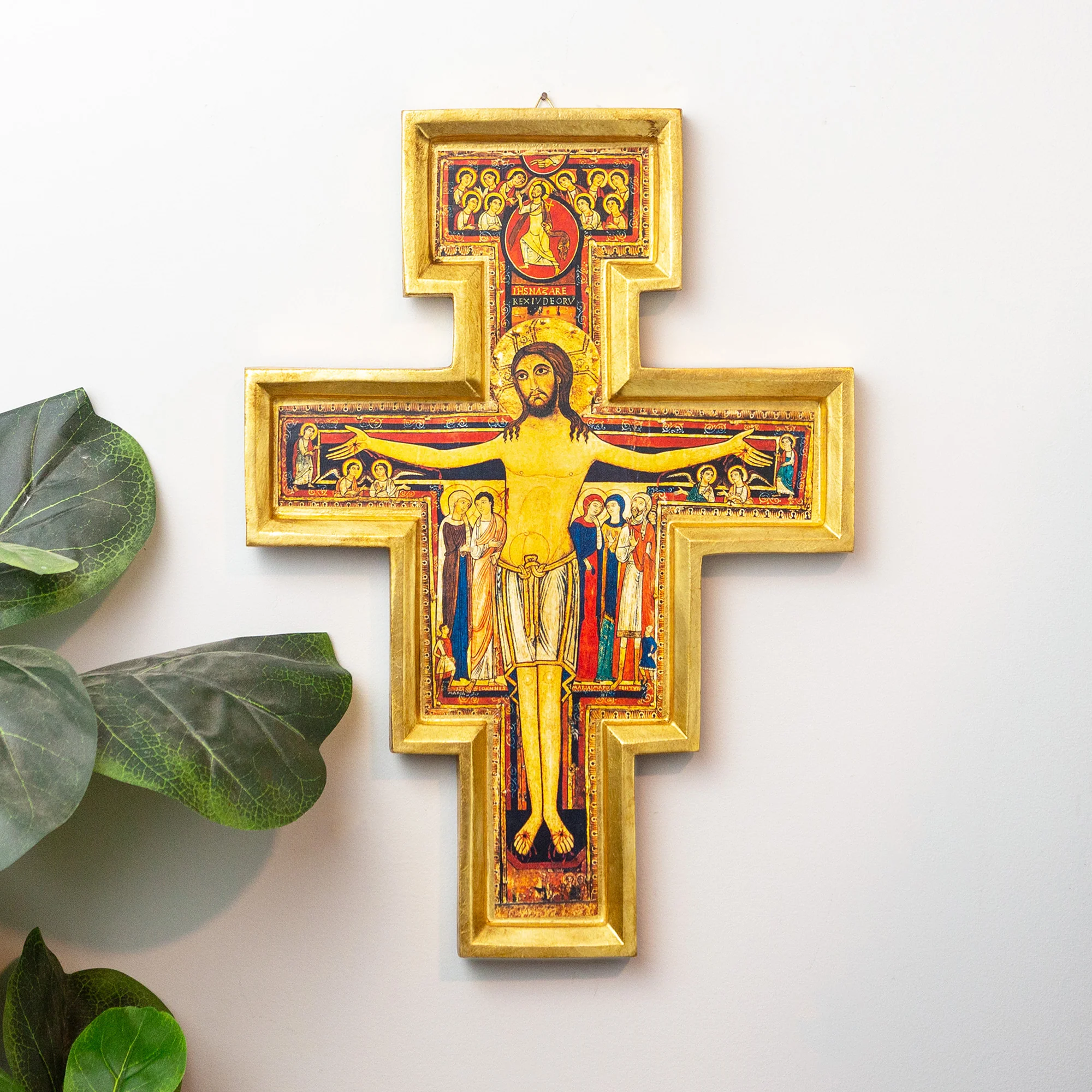 Italian San Damiano Crucifix - 17"