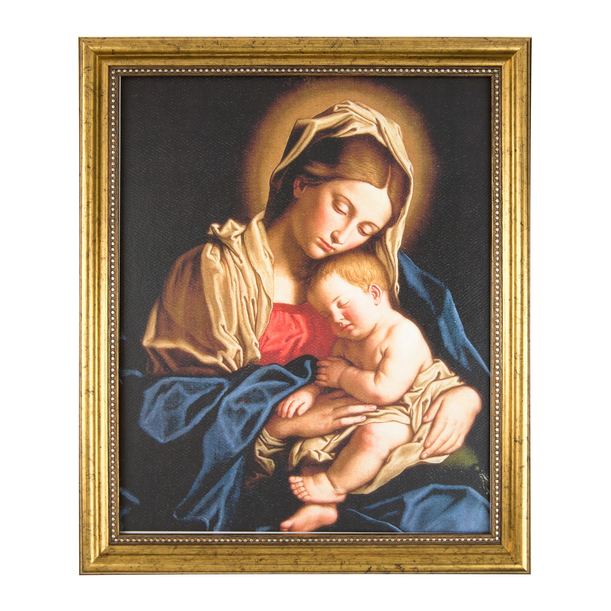 Sassoferrato Madonna and Child Gold Framed Print - Image 2