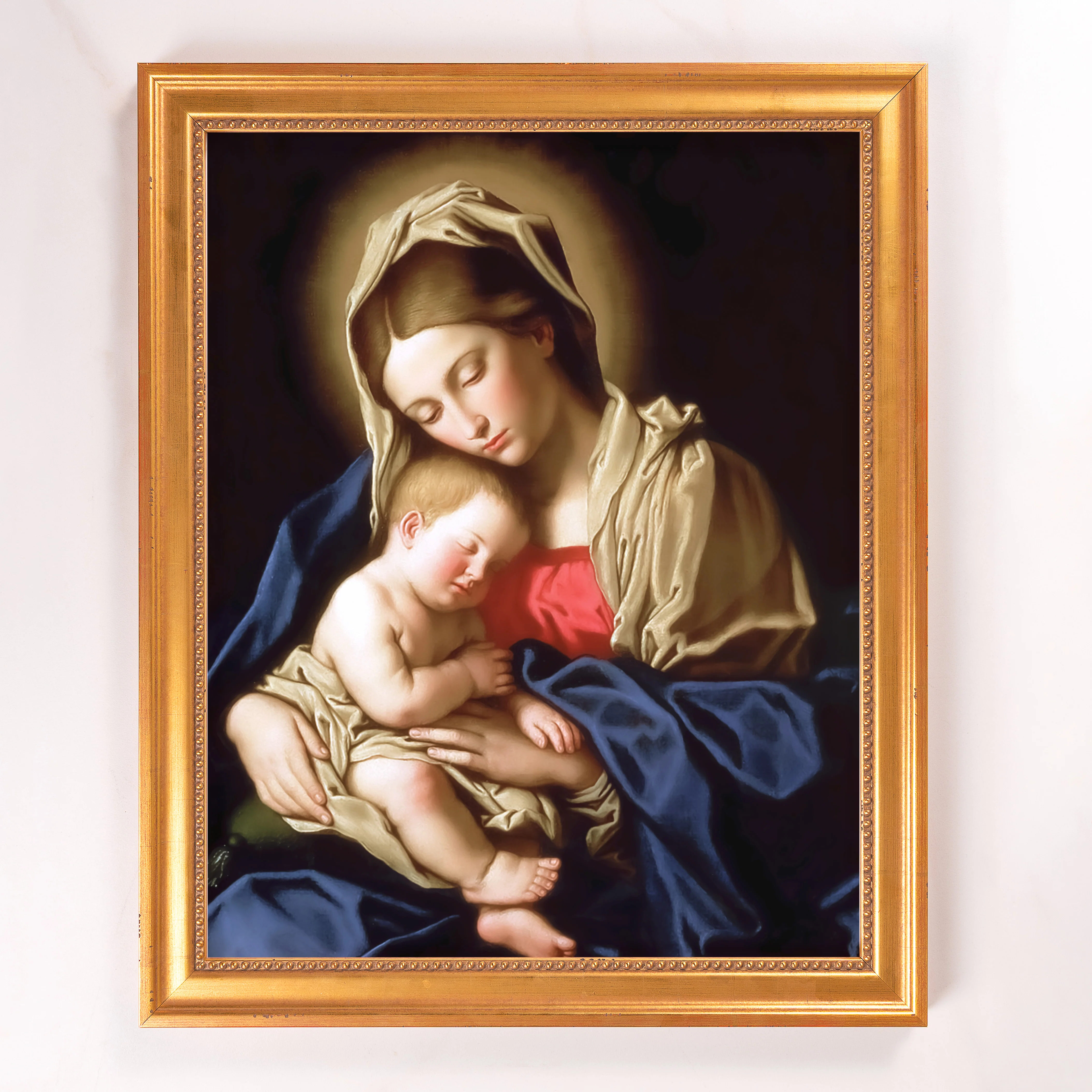 Sassoferrato Madonna & Child Framed Canvas - Sacred Signature Collection - Image 10