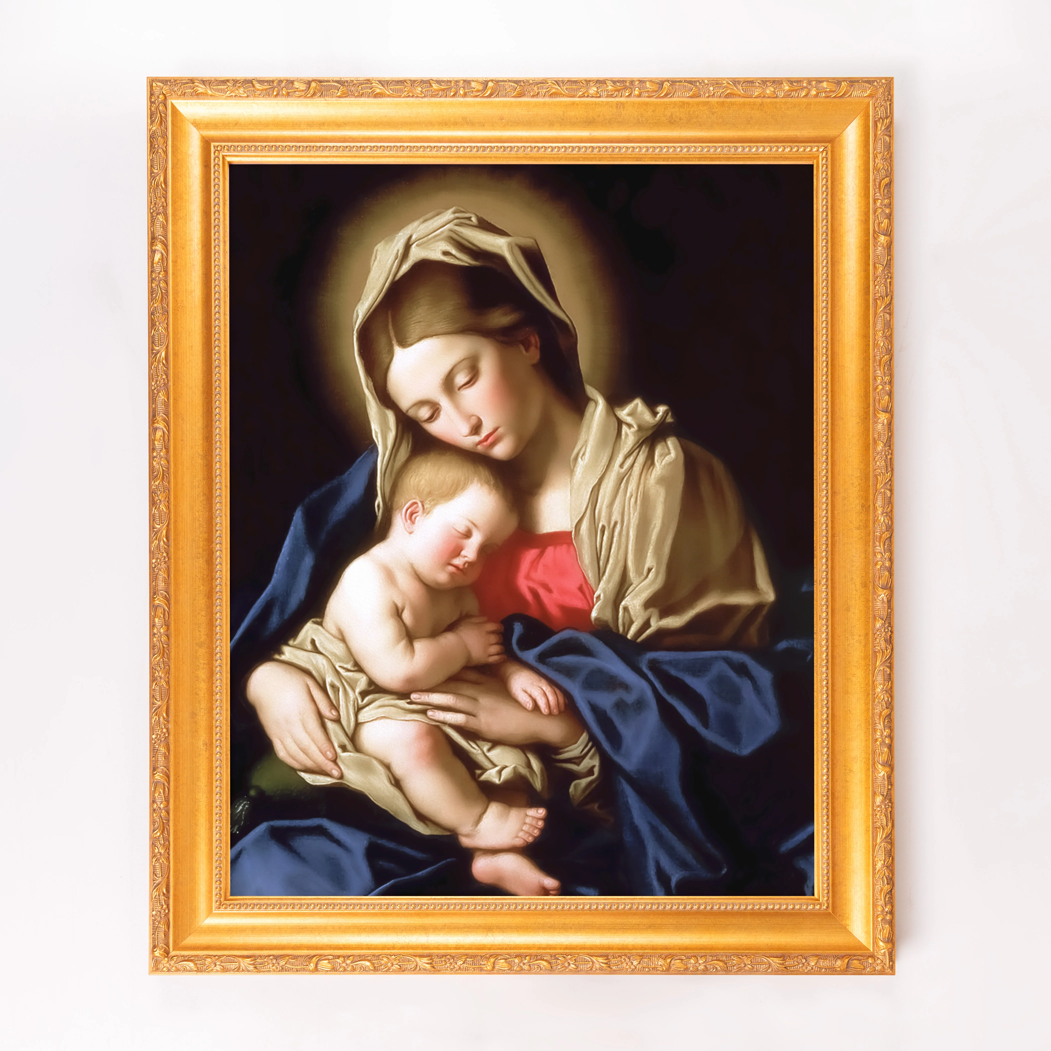 Sassoferrato Madonna & Child Framed Canvas - Sacred Signature Collection - Image 7