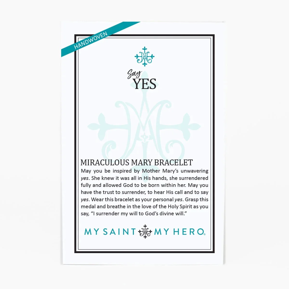 Say Yes Miraculous Mary Crystal Bracelet - Gold or Silver - Image 6