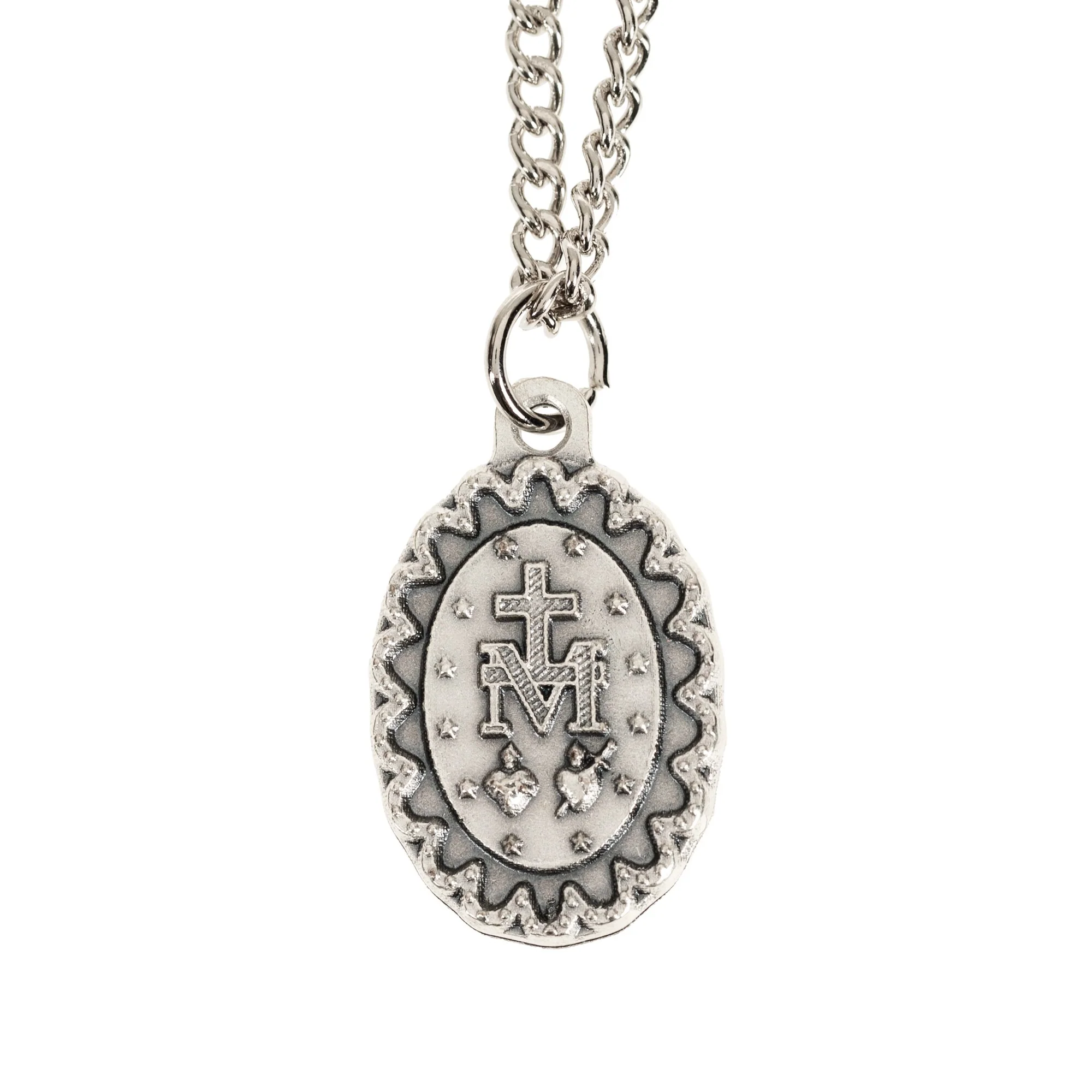 Scalloped Miraculous Medal Necklace - Image 2