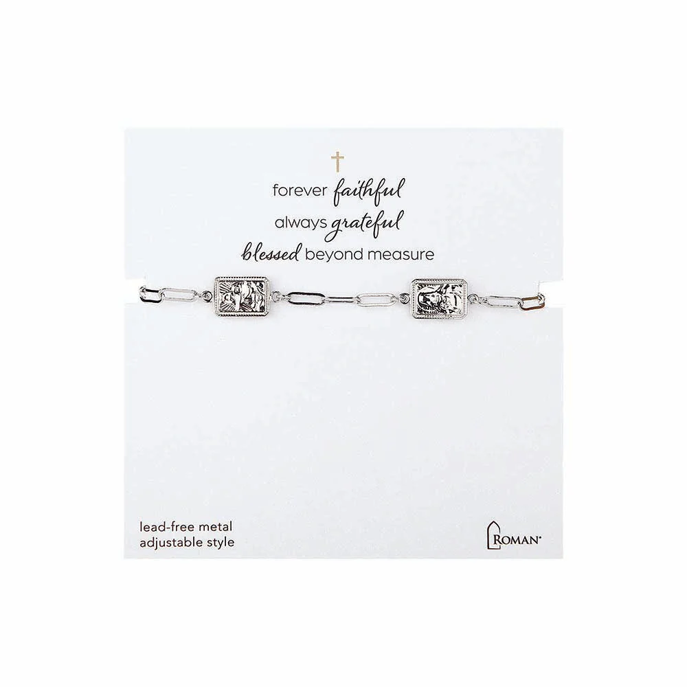 Scapular Chain Bracelet - Gold or Silver - Image 2