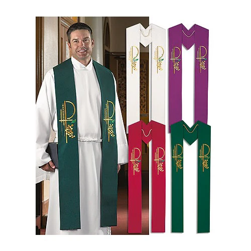 Seasonal Embroidered Clergy Stoles - Image 3