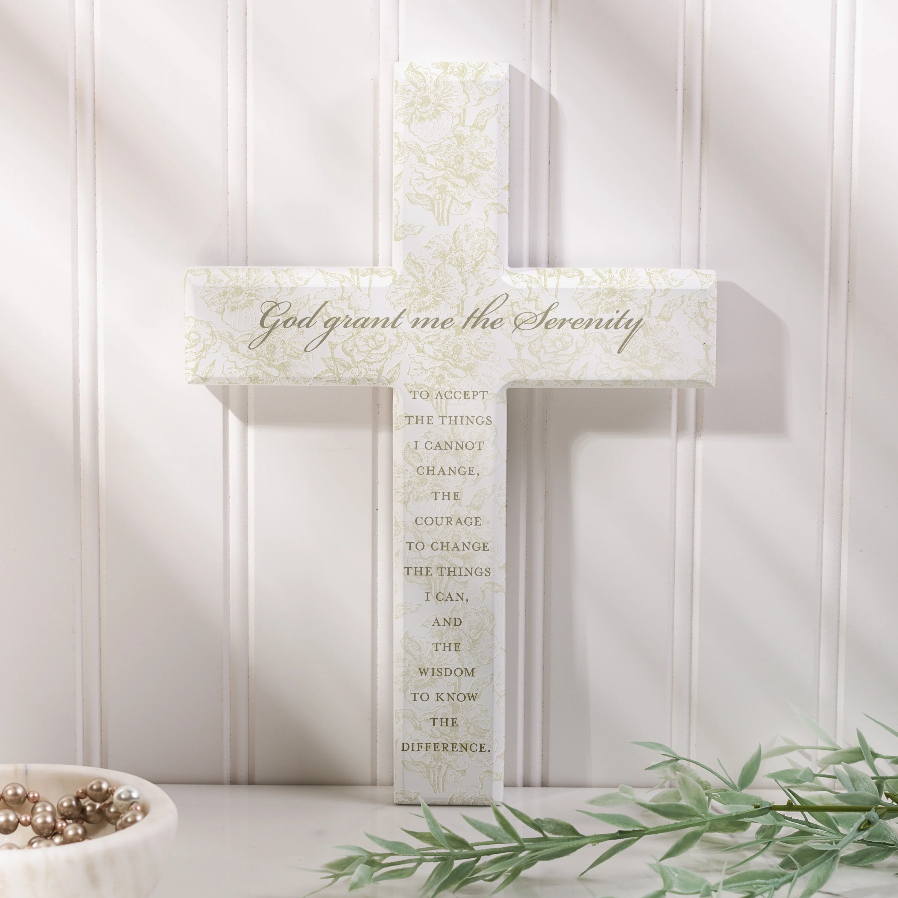 Serenity Prayer Toile Cross - Image 2