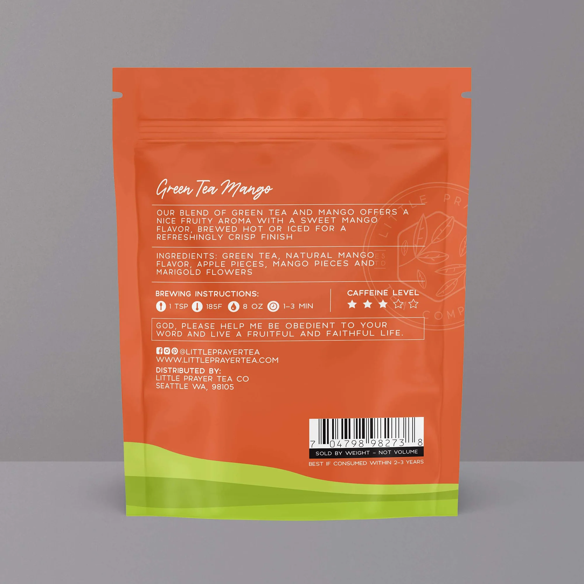 Serve the Lord Mango Green Tea - Bag or Box - Image 2