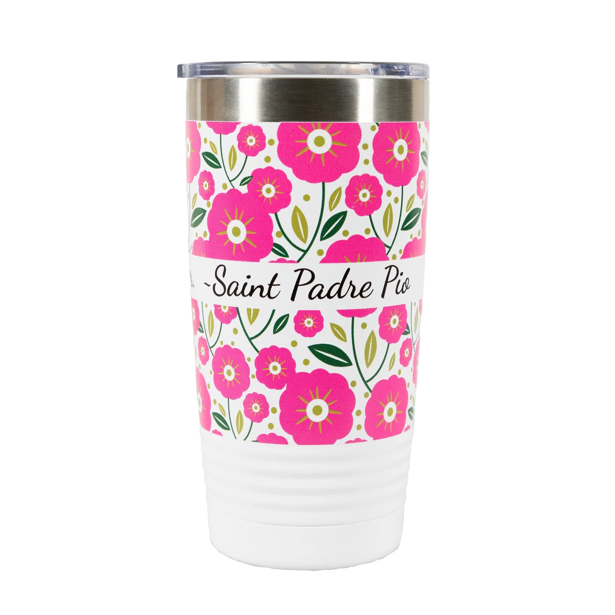Serve the Lord With Laughter Insulated White 20oz Tumbler - Image 4