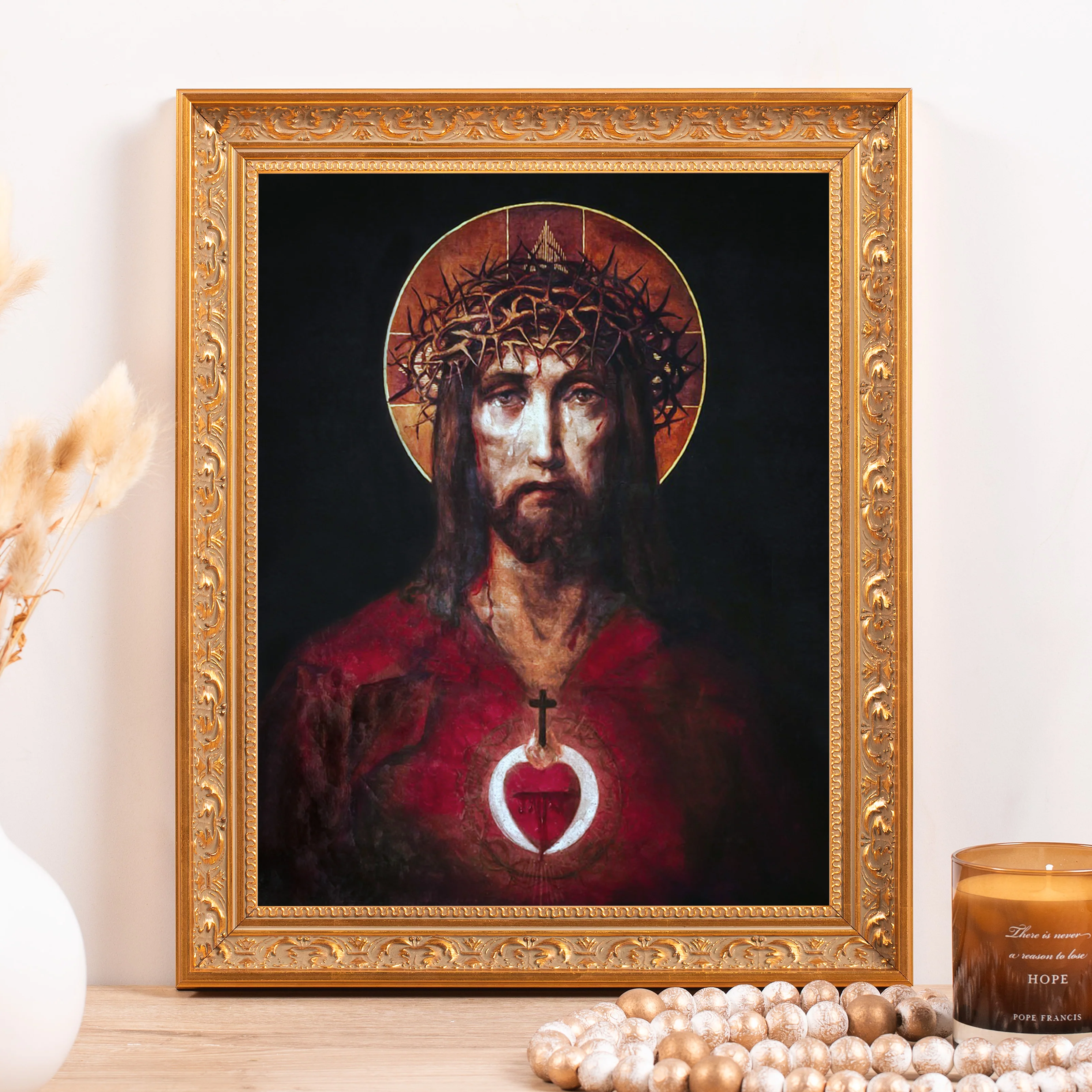 Sic Deus Dilexit Mundum Framed Canvas - Sacred Classics Collection - Image 2